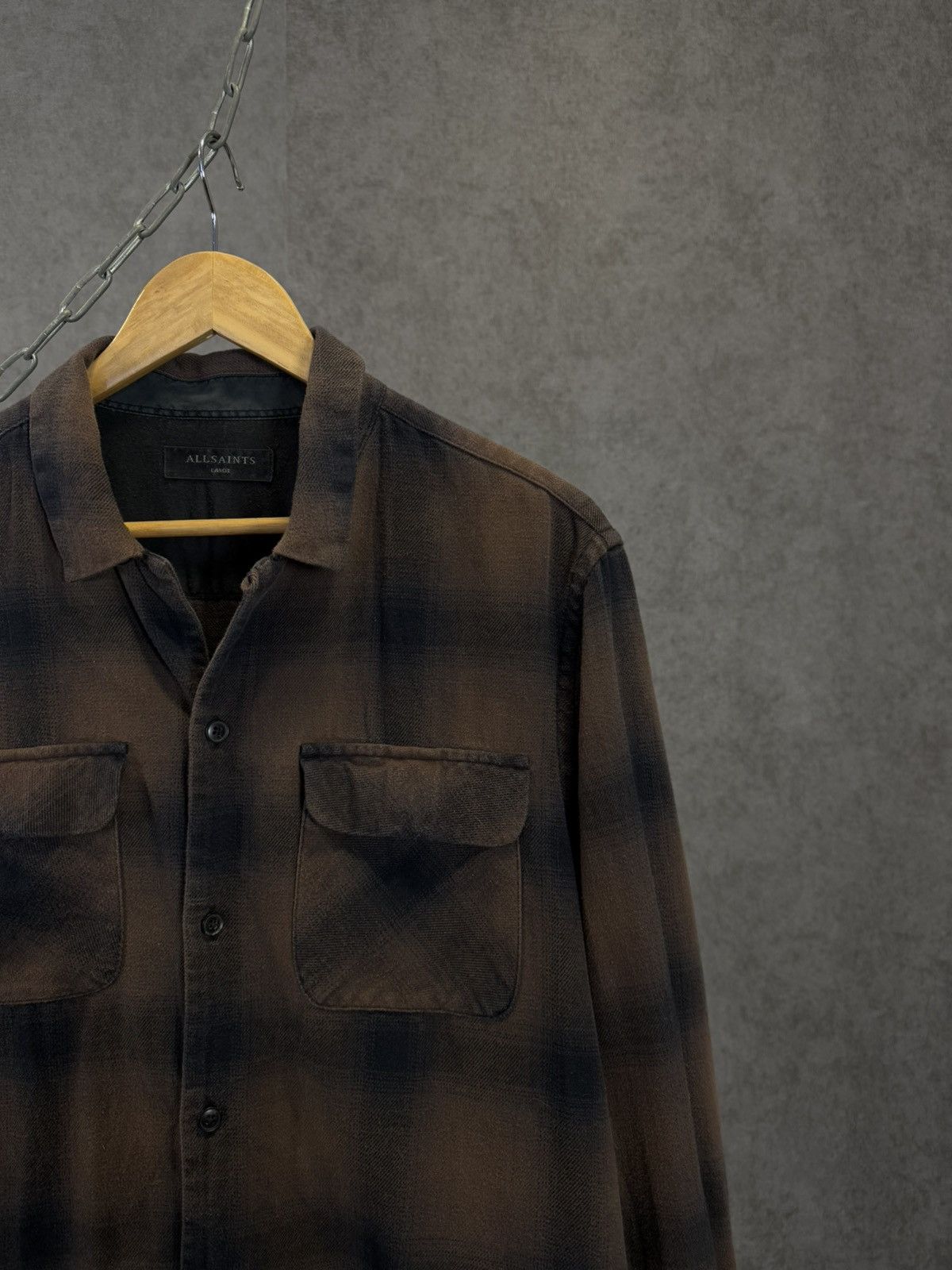 Allsaints Allsaints designer flannel shirt Size US L / EU 52-54 / 3 - 2 Thumbnail