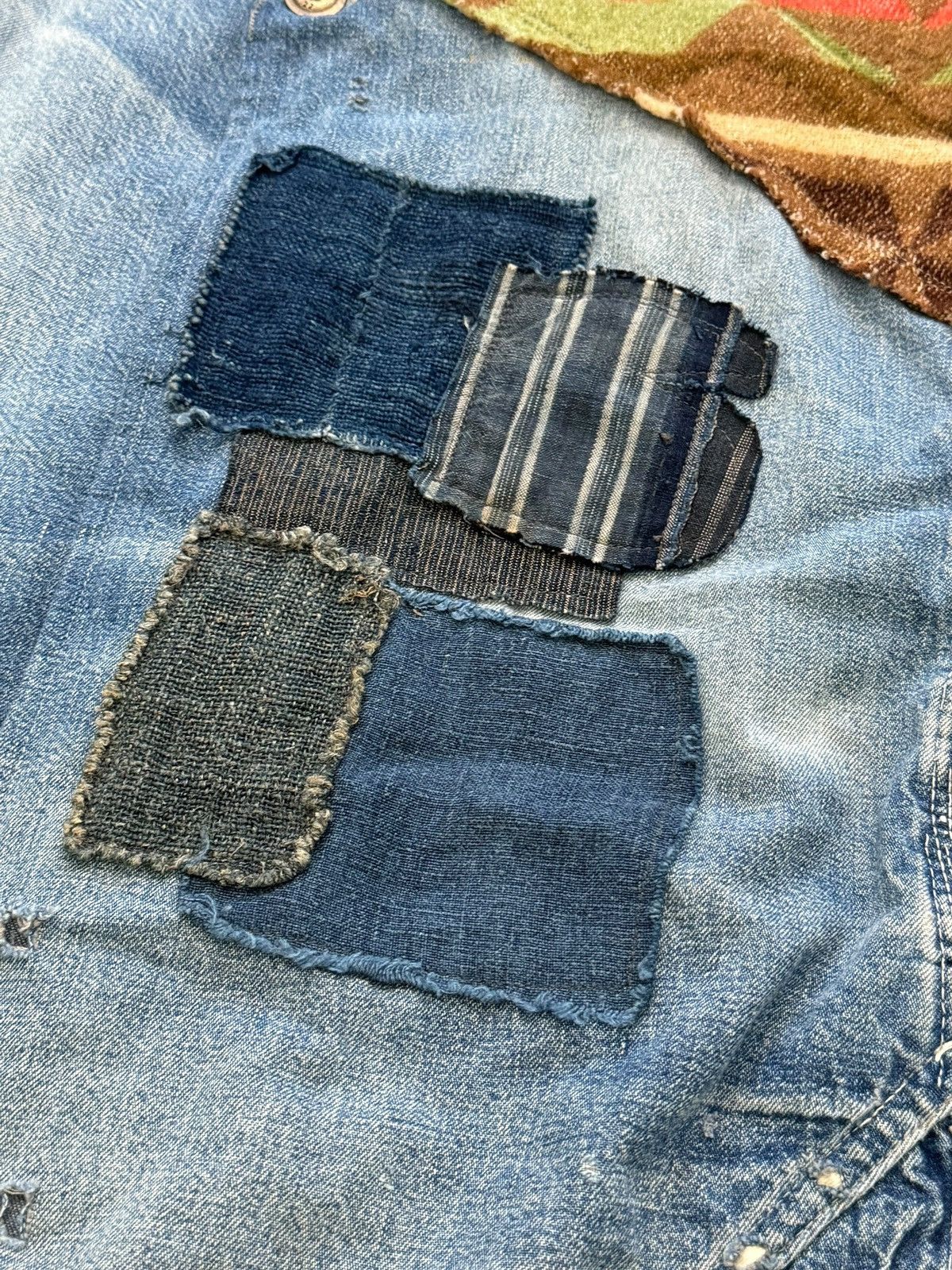 Greg Lauren $5,200 GRAIL 50/50 Modern Artist Coat Navajo Pattern & Denim Size US M / EU 48-50 / 2 - 6 Thumbnail
