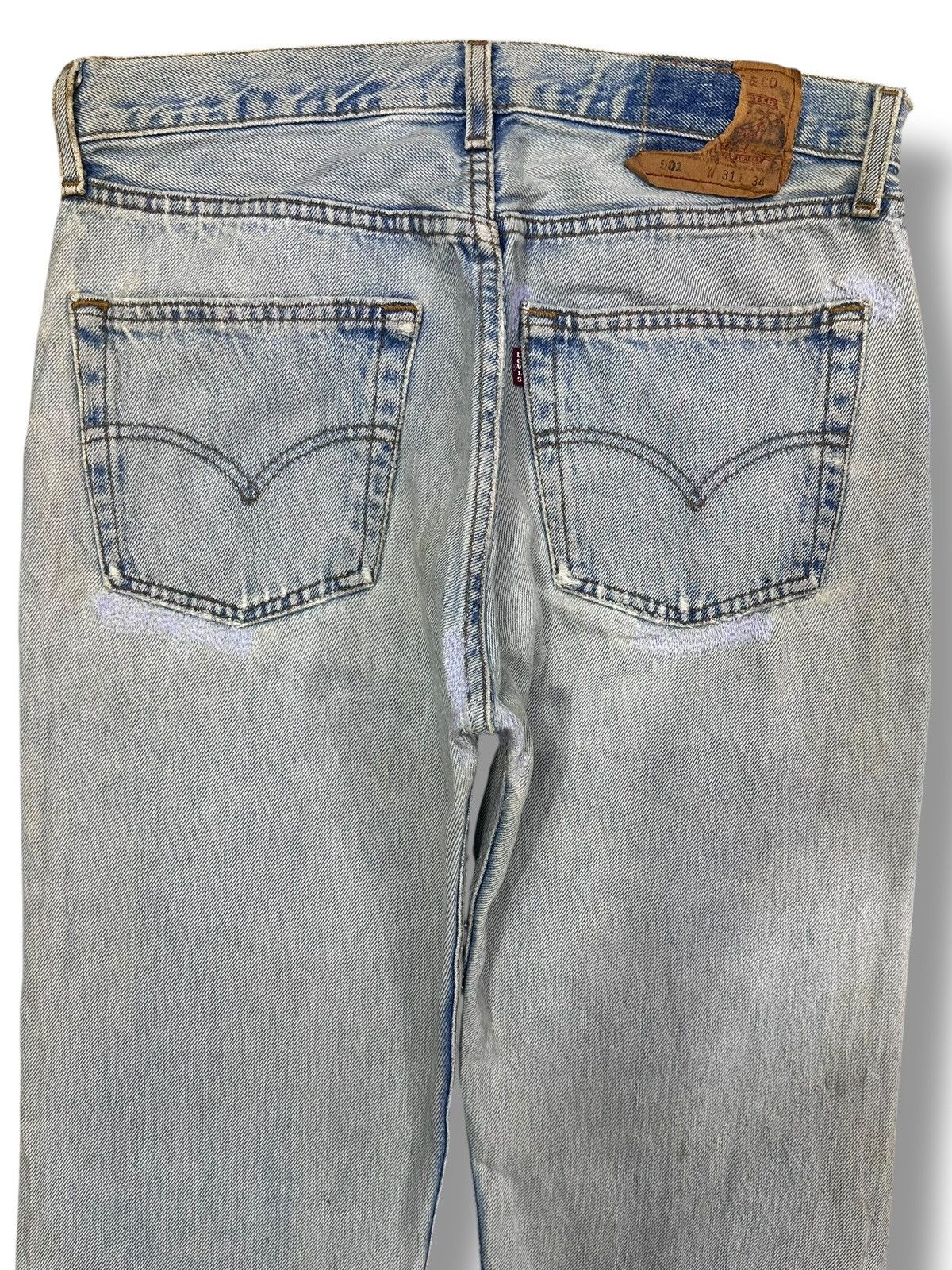 Levi's Vintage Levi’s 501 Straight Distressed Ripped Jeans & Faded Size US 31 - 4 Thumbnail