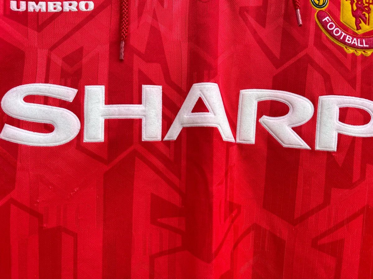 Nike Vintage 1992-94 Manchester United Shirt Umbro Sharp Jersey Size US XL / EU 56 / 4 - 11 Thumbnail