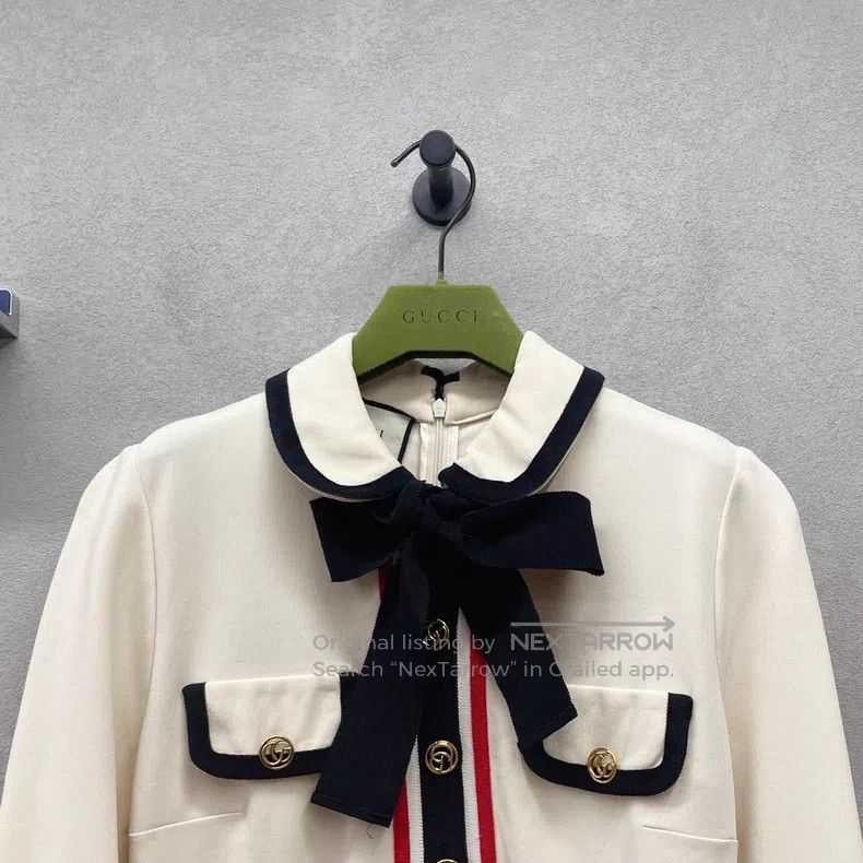 Gucci Gucci Bow double G-button dress Size M / US 6-8 / IT 42-44 - 4 Thumbnail