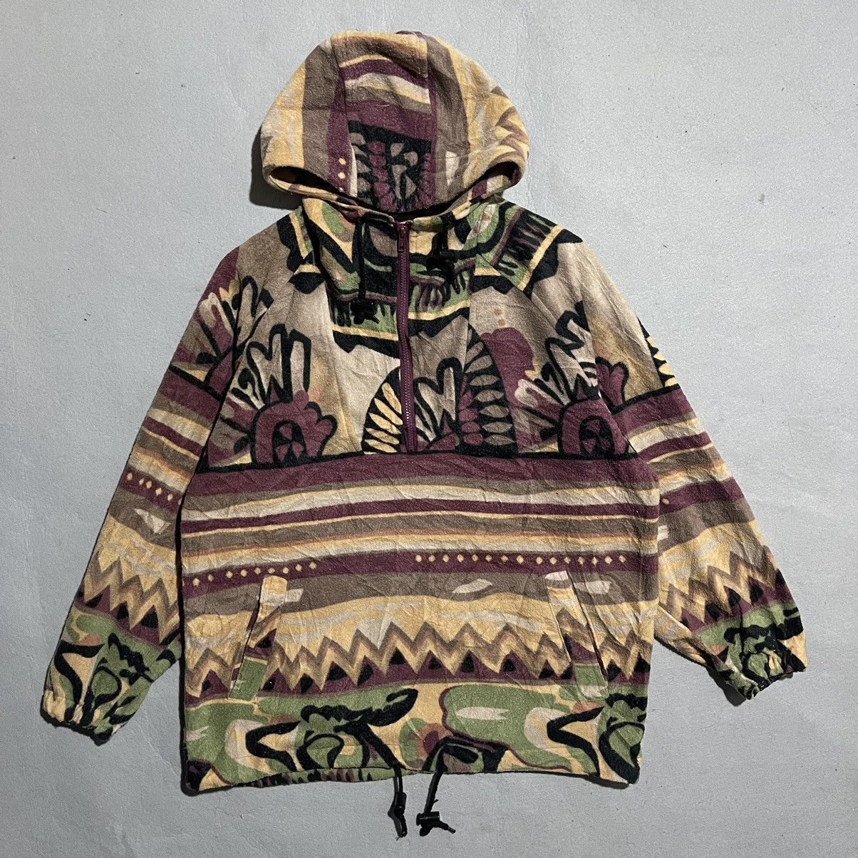 Vintage Vintage Board Magic Abstract Pattern Fleece Pullover Hoodie Size US M / EU 48-50 / 2 - 1 Thumbnail