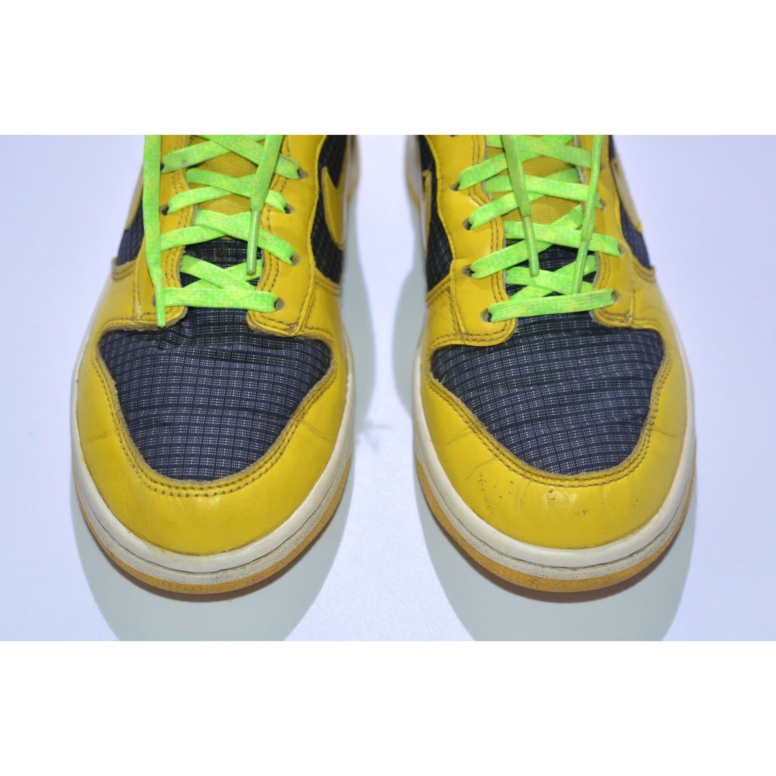 Nike VINTAGE Nike Wmns Dunk High Black Speed Yellow 325203-008 Size US 7.5 Women Sneaker Nike Dunk High Shoes Yellow 90s Womens Size US 9 / IT 39 - 3 Thumbnail