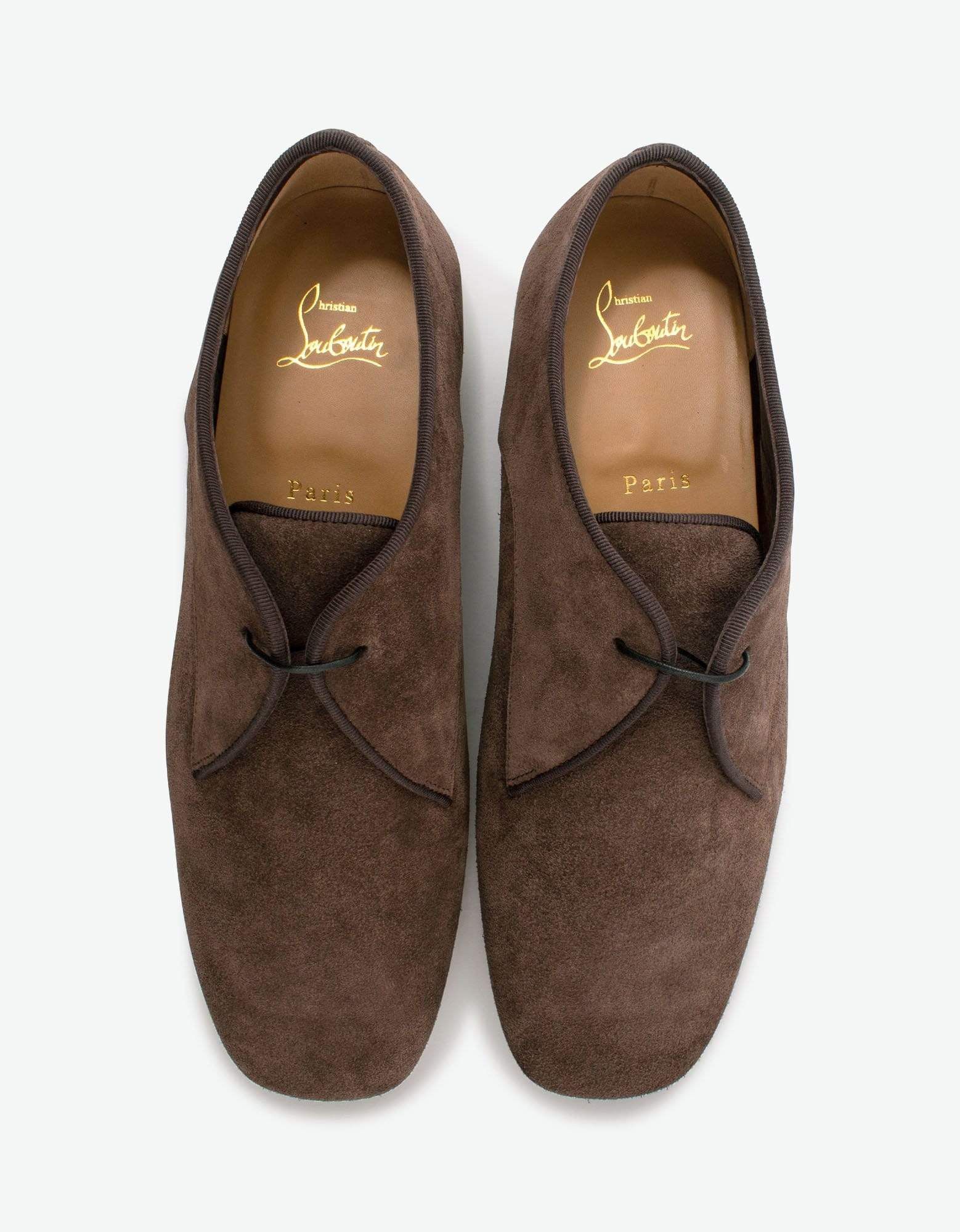 Christian Louboutin Christian Louboutin Carderby Brown Suede Leather Shoes Size US 11 / EU 44 - 4 Thumbnail