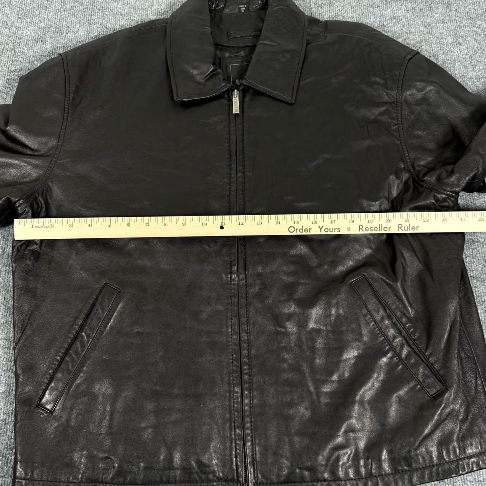 Vintage Excelled Leather Jacket Mens XL Quilted Lined Zip Pockets Classic Extra Large Size US XL / EU 56 / 4 - 3 Thumbnail