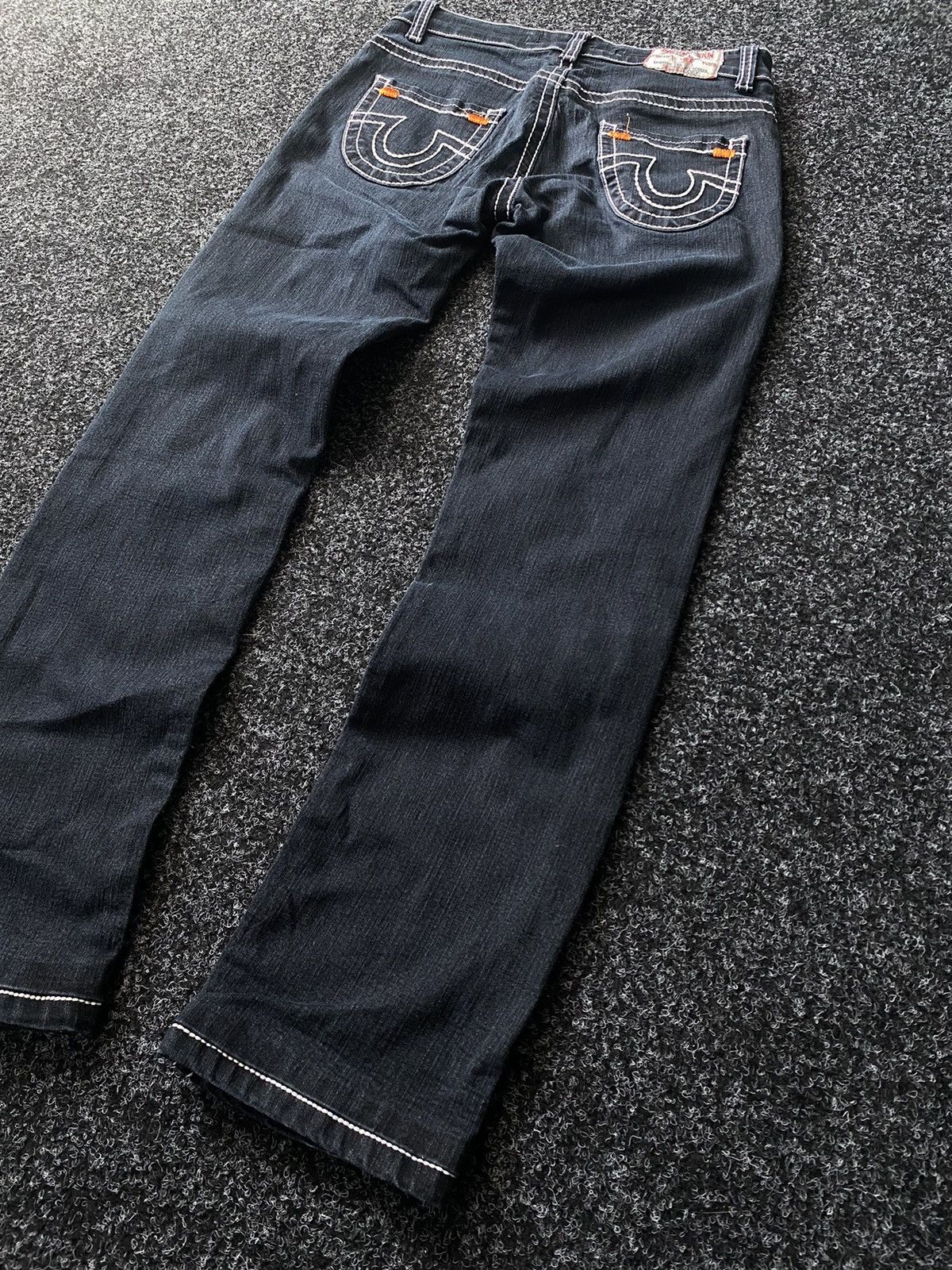 True Religion Vintage Flare True Religion Wide Leg Faded Wash Denim Size 29" - 10 Thumbnail
