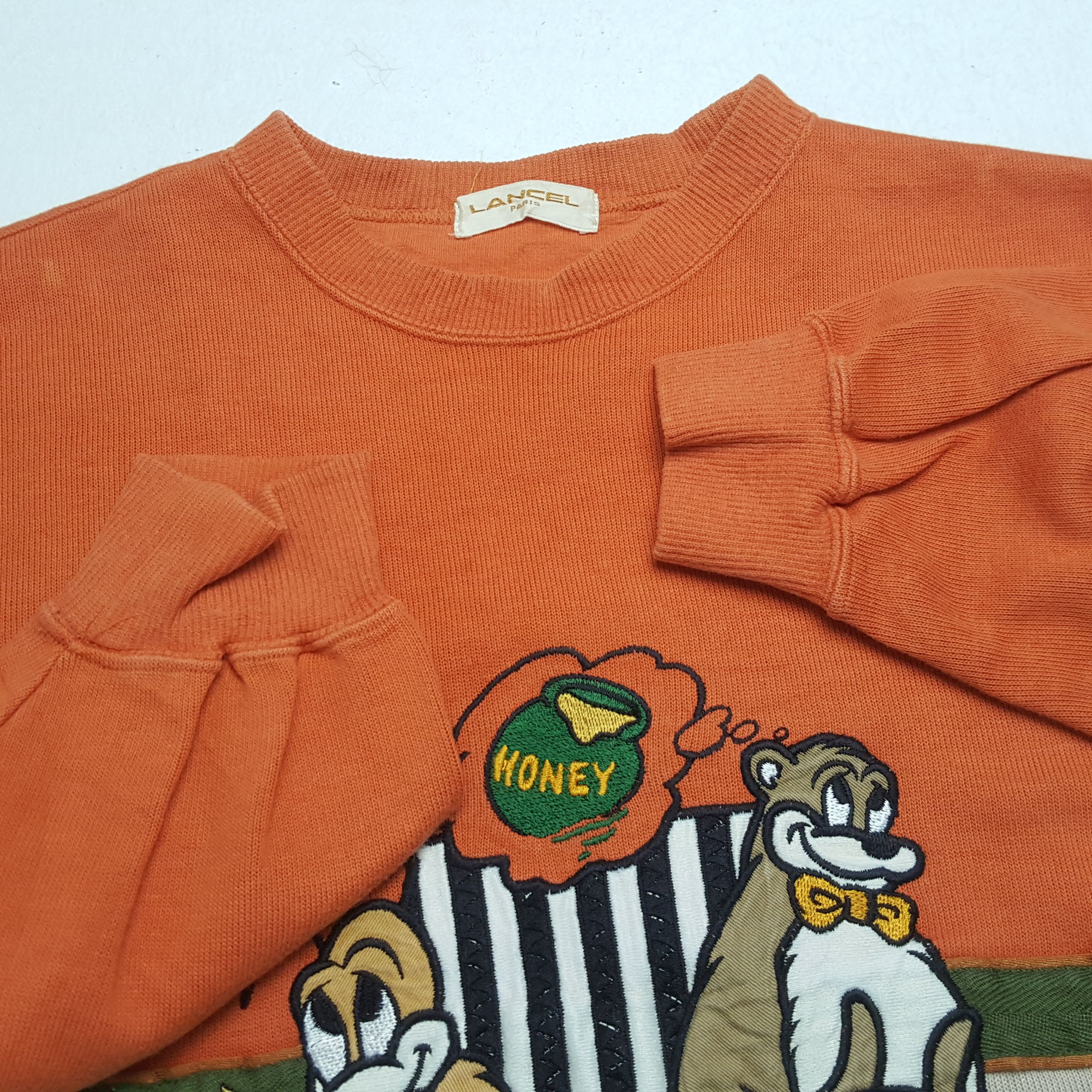 Lancel × Vintage LANCEL Center Design Sweatshirt Size US M / EU 48-50 / 2 - 9 Thumbnail