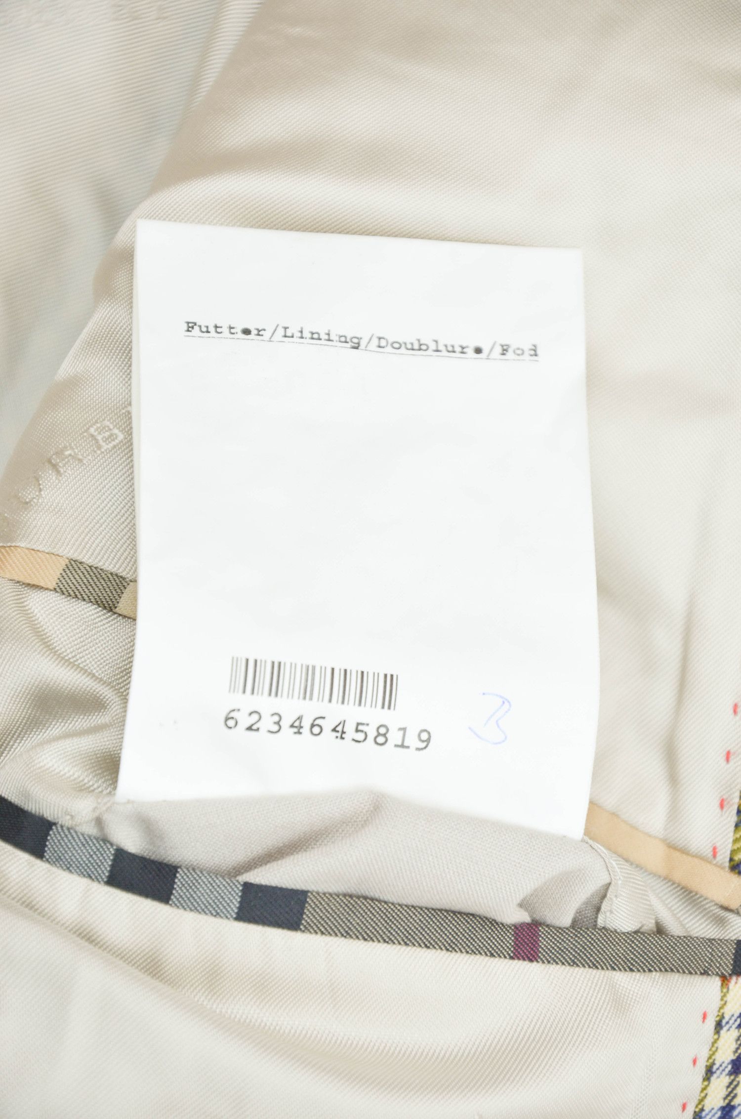 Burberry Burberry London Checked Wool-Silk Blazer – EU54 Size 44R - 13 Thumbnail