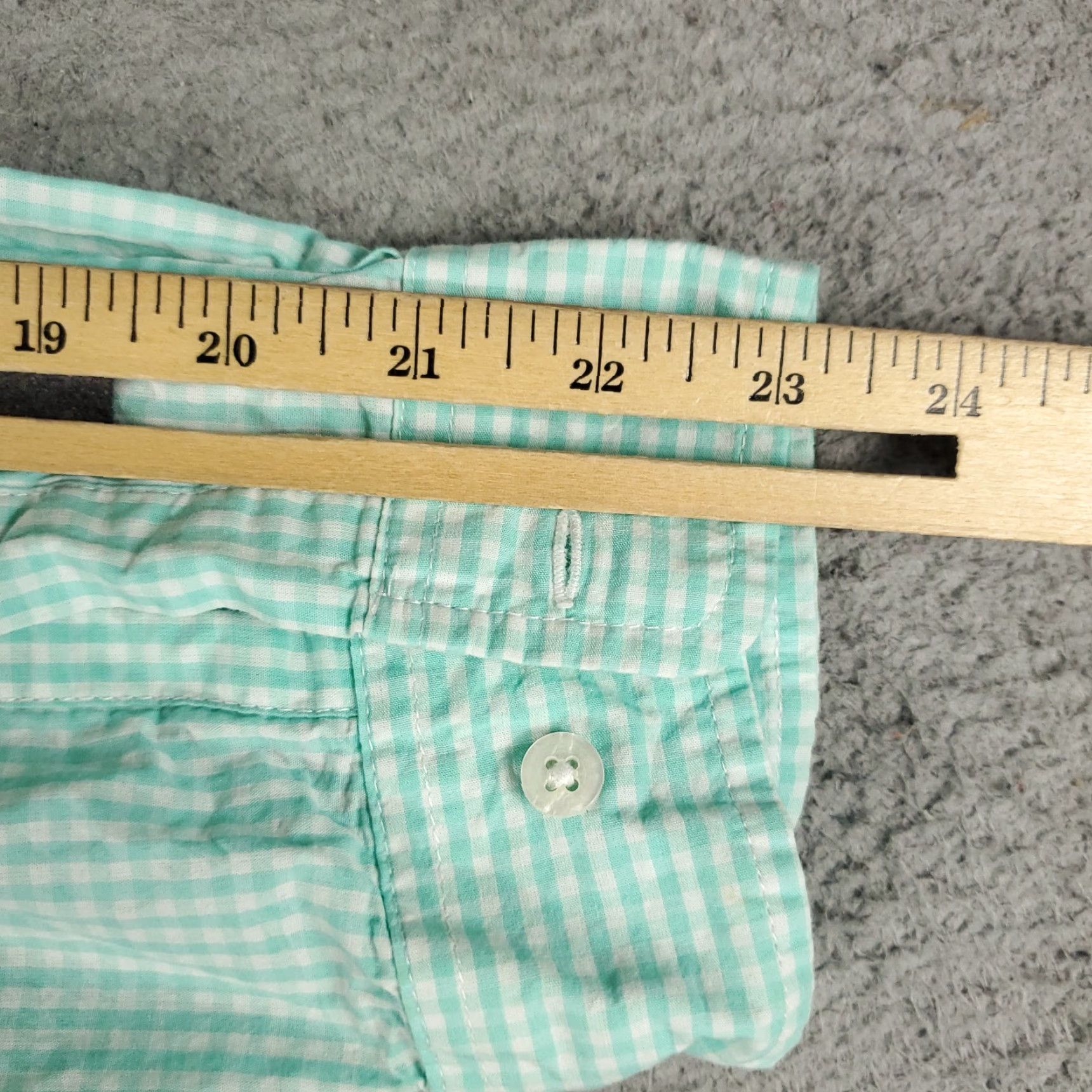 Vintage Columbia Shirt Mens Large Turquoise Check Vented Fishing Button Up Long Sleeve Size US L / EU 52-54 / 3 - 6 Thumbnail