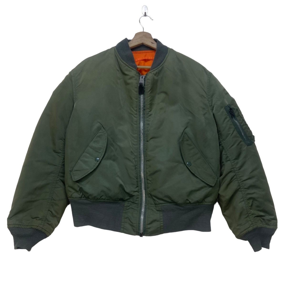 Alpha Industries Vintage Alpha Industries MA-1 Flight Jacket Bomber Size US M / EU 48-50 / 2 - 1 Thumbnail