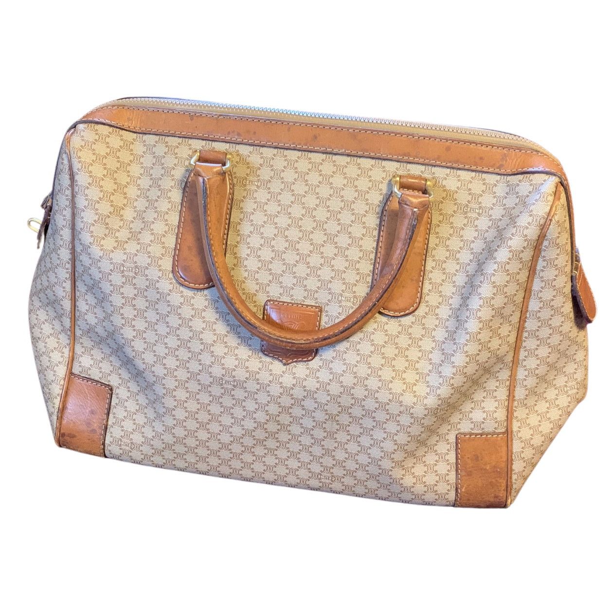 Celine CELINE Triumph Monogram Canvas Boston Bag Size ONE SIZE - 2 Thumbnail