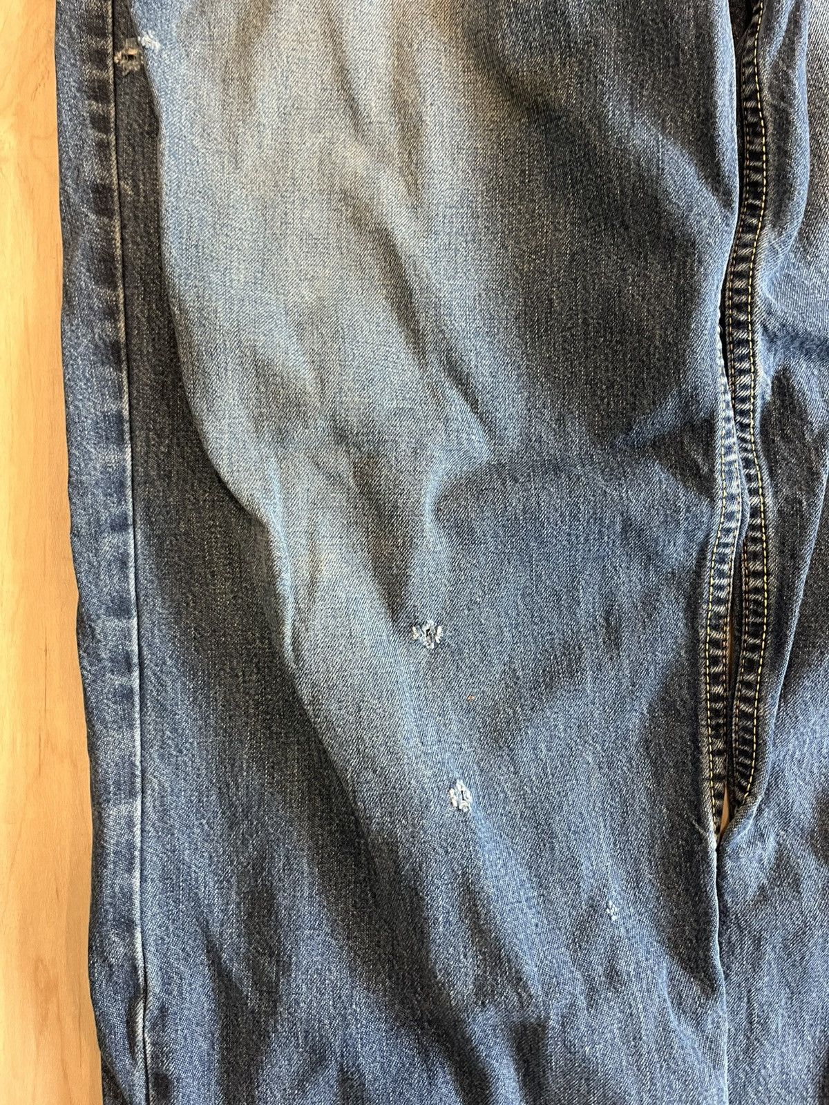 Versace × Vintage 90s Versace wide leg jeans Size US 36 / EU 52 - 6 Thumbnail