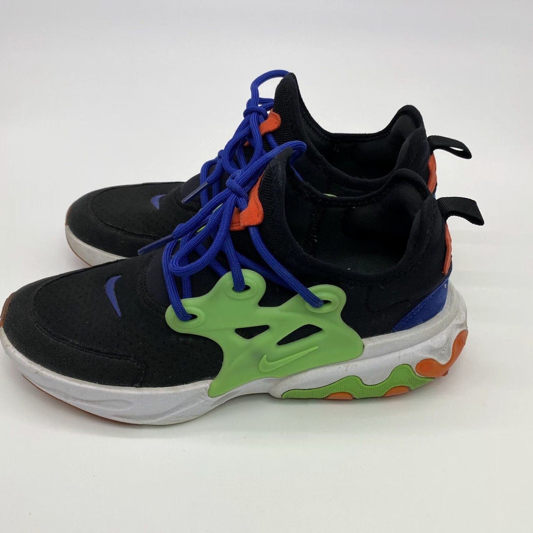 Nike NIKE REACT PRESTO BLACK GREEN NEBULA WOMENS SIZE 8 (6.5Y) SNEAKER BQ4002-006 NICKELODEON Size US 6 / IT 36 - 2 Thumbnail