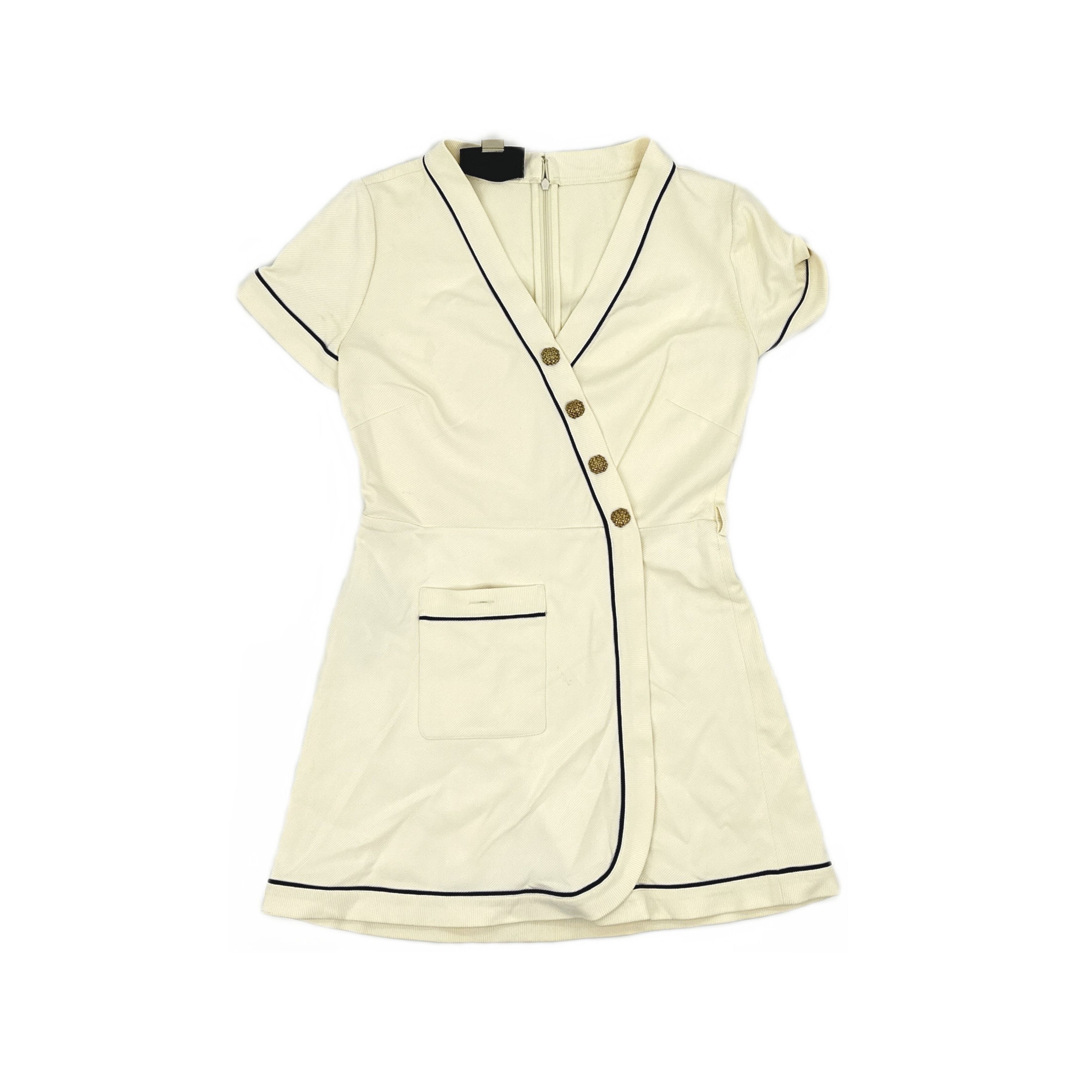 Gucci Gucci V-Neck Button-Up Mini Dress Size L Size L / US 10 / IT 46 - 1 Thumbnail