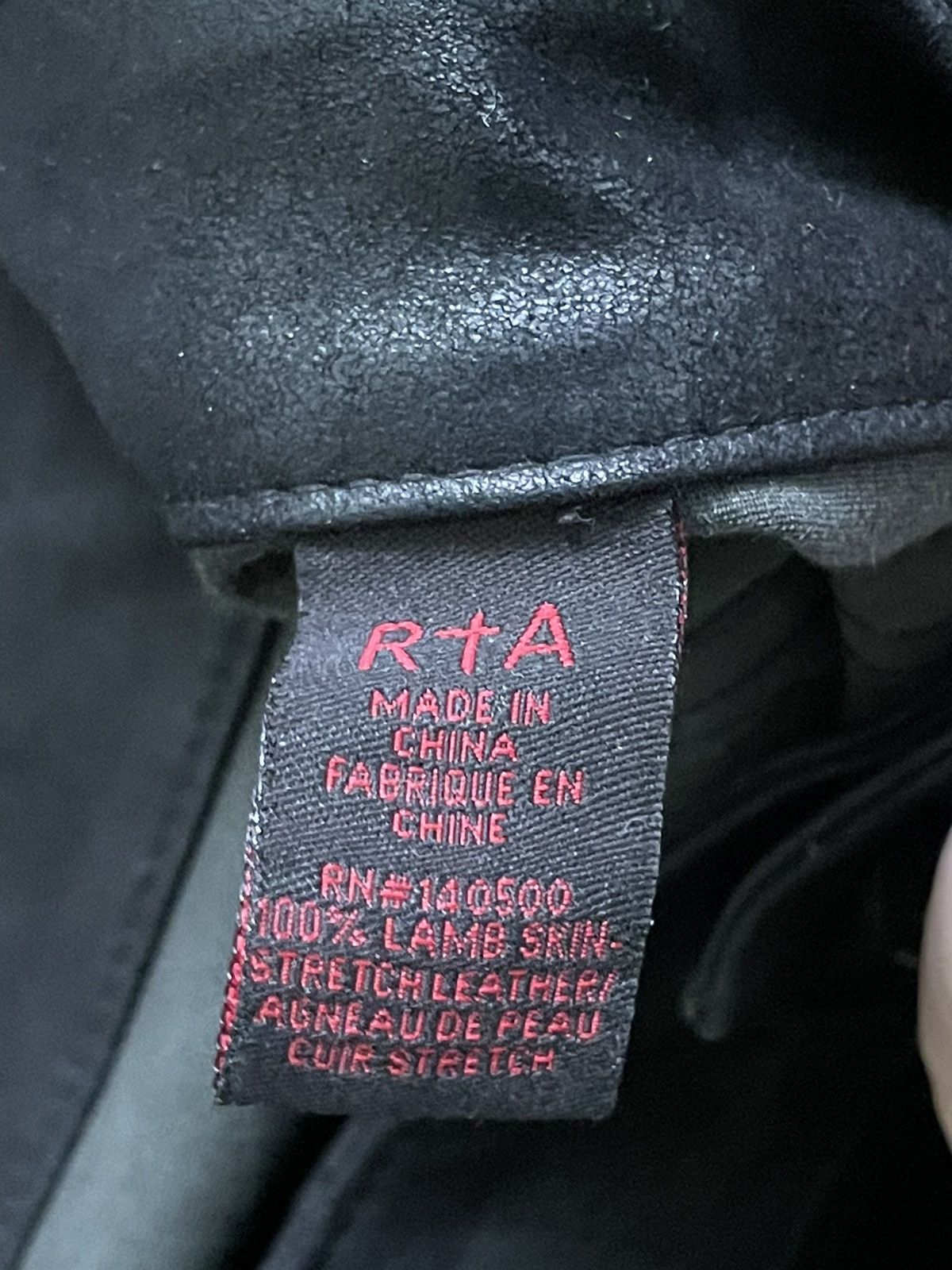 Rta Road To Awe R+ A Leather Pants Zipper Avant Garde Black RARE Size 28" / US 6 / IT 42 - 16 Thumbnail