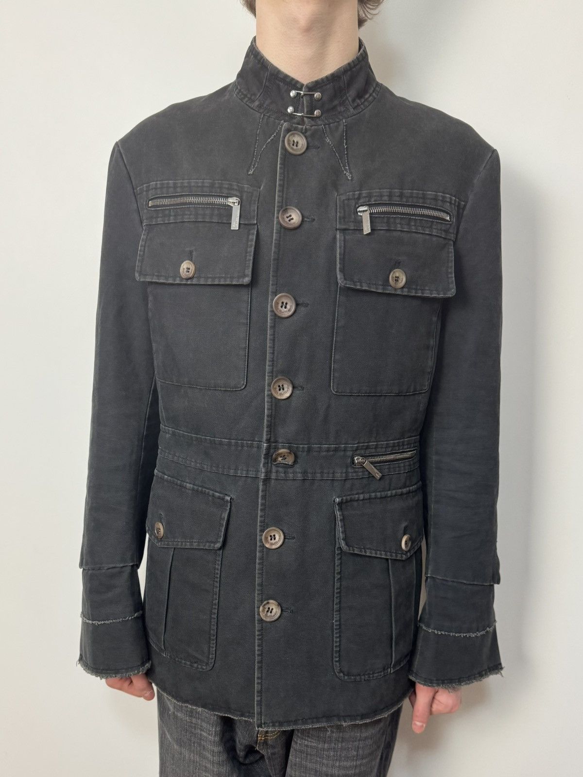 archive wool napoleon jacket 黒 38 PPFM Napoleon Wool Jacket Early 2000s | Archive Menswear – DRIEW