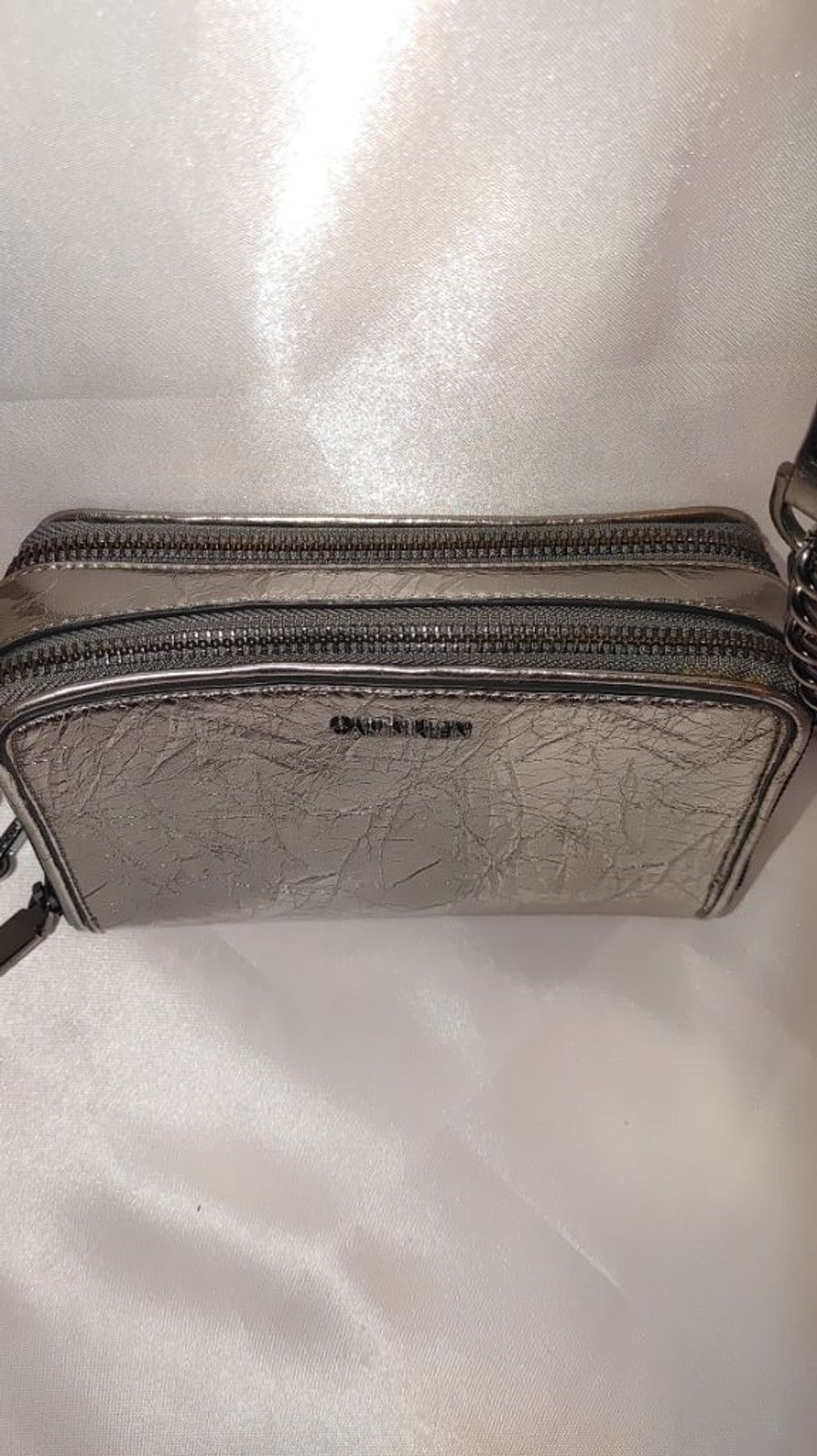 Calvin Klein Calvin Klein Marybelle Metallic Silver Crossbody Size ONE SIZE - 4 Thumbnail