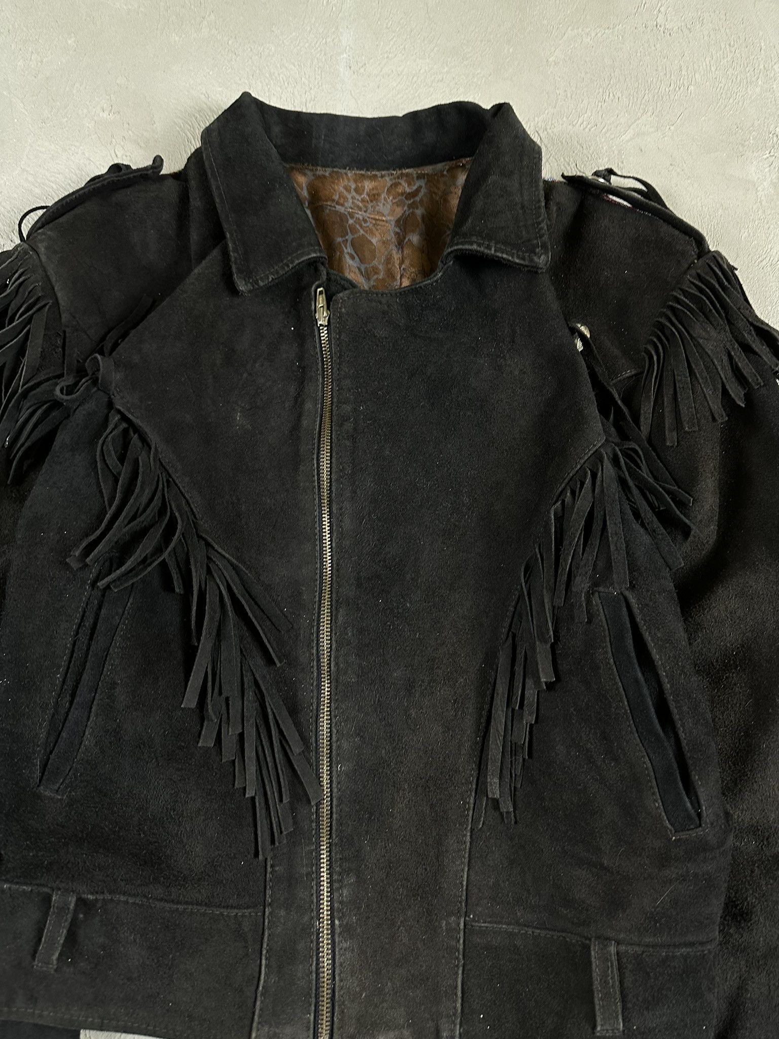 Genuine Leather Vintage Suede Avant Garde Cowboy Boxy Leather Jacket Size US M / EU 48-50 / 2 - 8 Thumbnail