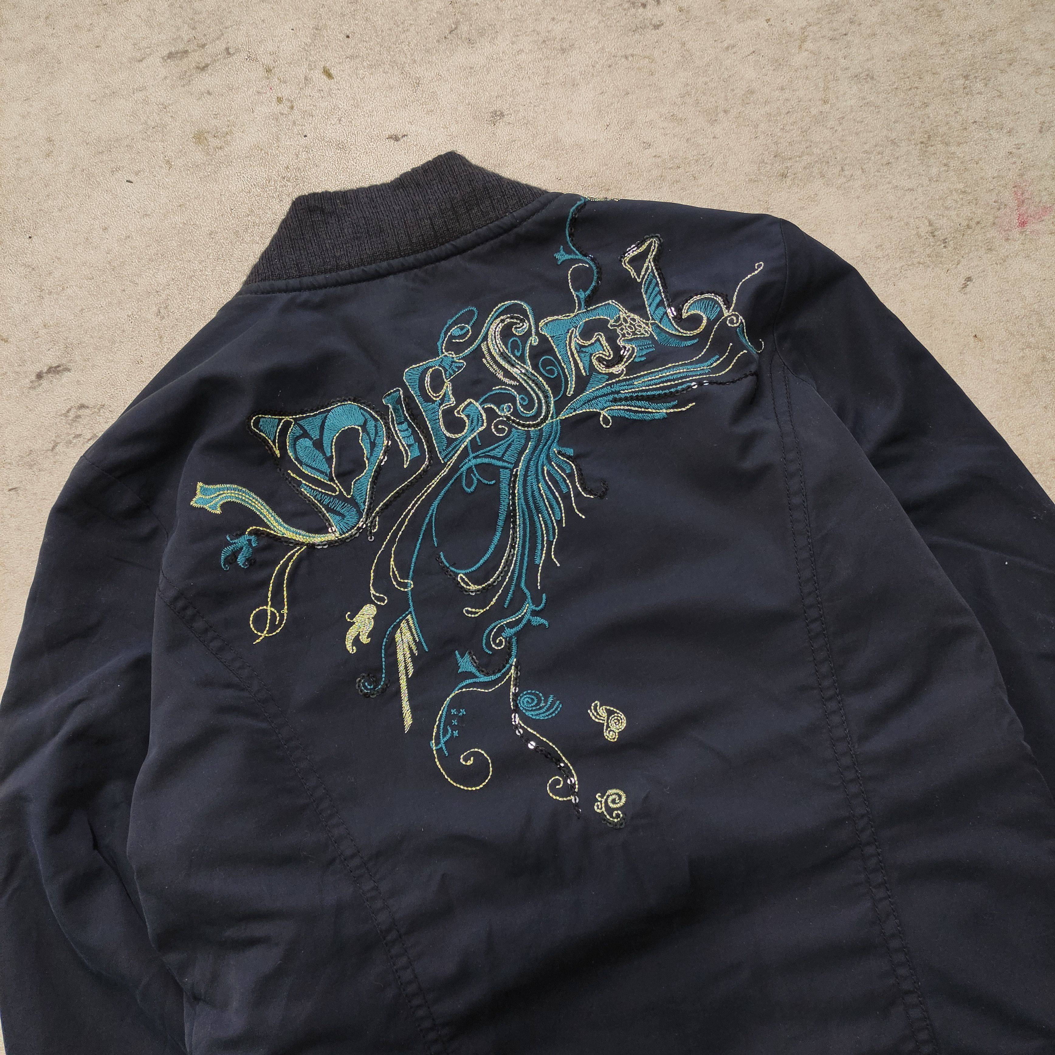Diesel Diesel Y2K Jacket 2000s Embroidery Floral Size US S / EU 44-46 / 1 - 4 Thumbnail