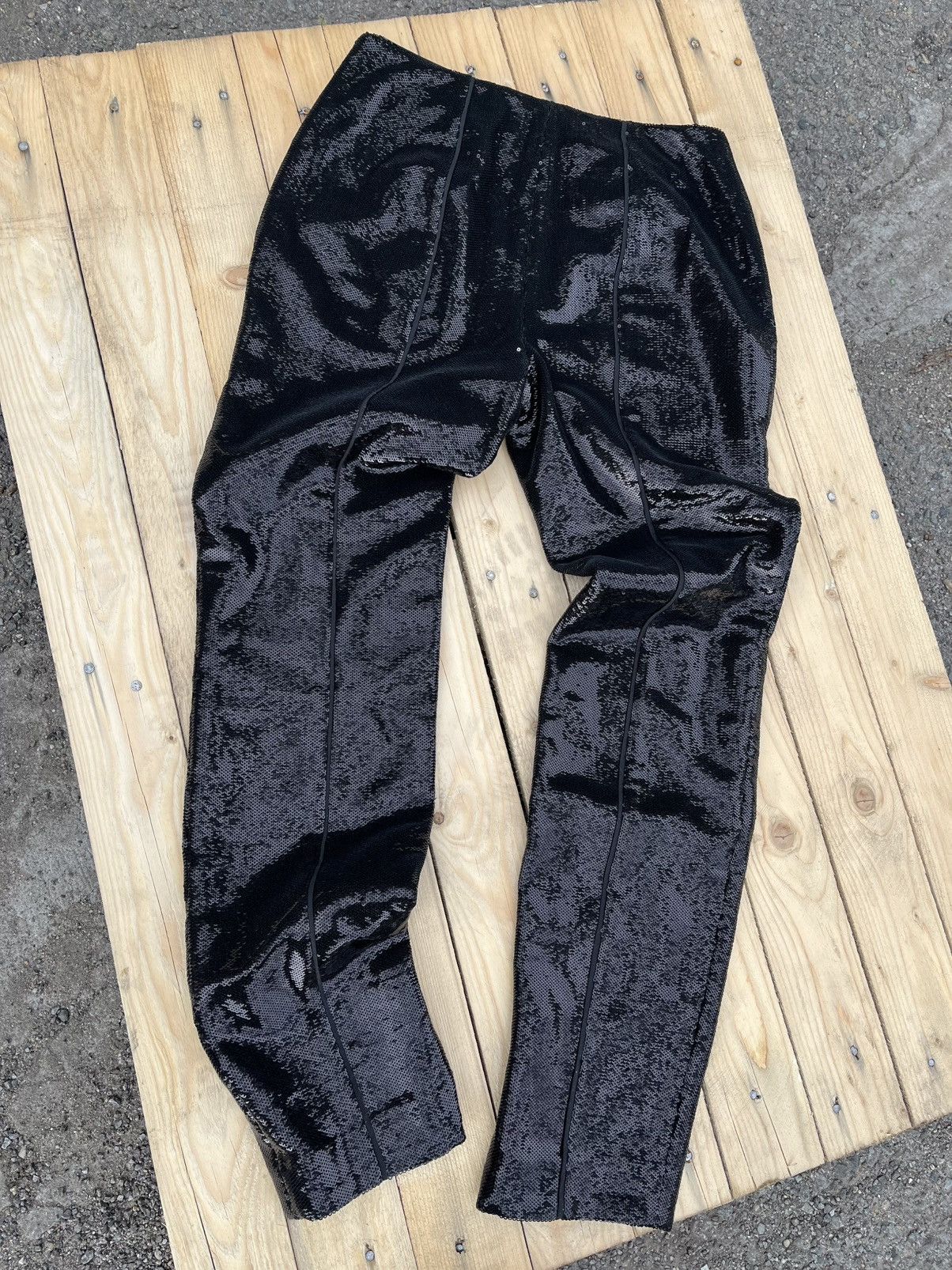 Diane von Furstenberg GOOD DIANE SEQUIN JOGGERS Size 25" / US 0 / IT 36 - 2 Thumbnail