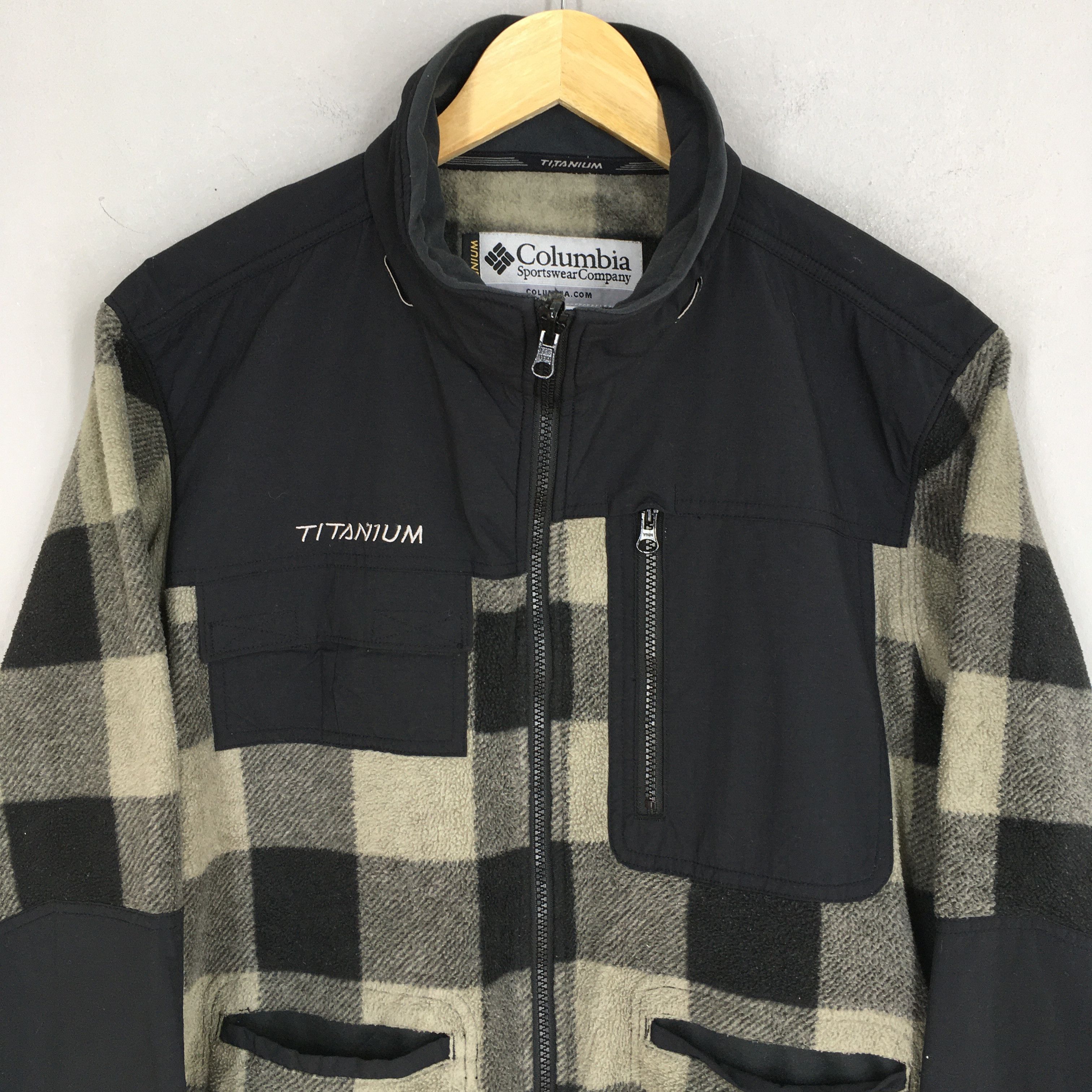 Columbia Vintage Columbia Sportswear Checkered Fleece Sweater Large Size US L / EU 52-54 / 3 - 2 Thumbnail