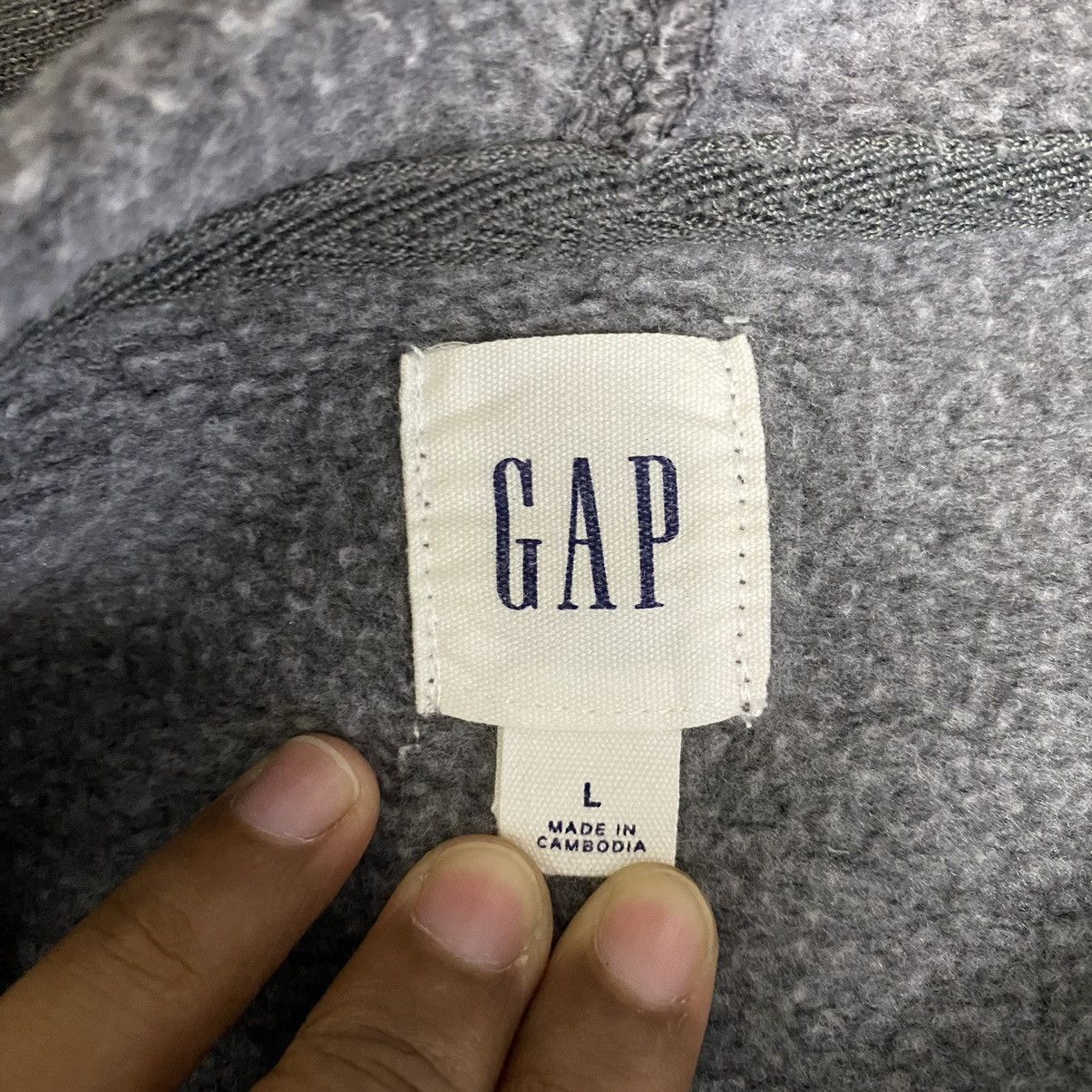 Gap Gap Big Logo Embroidered Fullzip Hoodie Size L Size US L / EU 52-54 / 3 - 10 Thumbnail