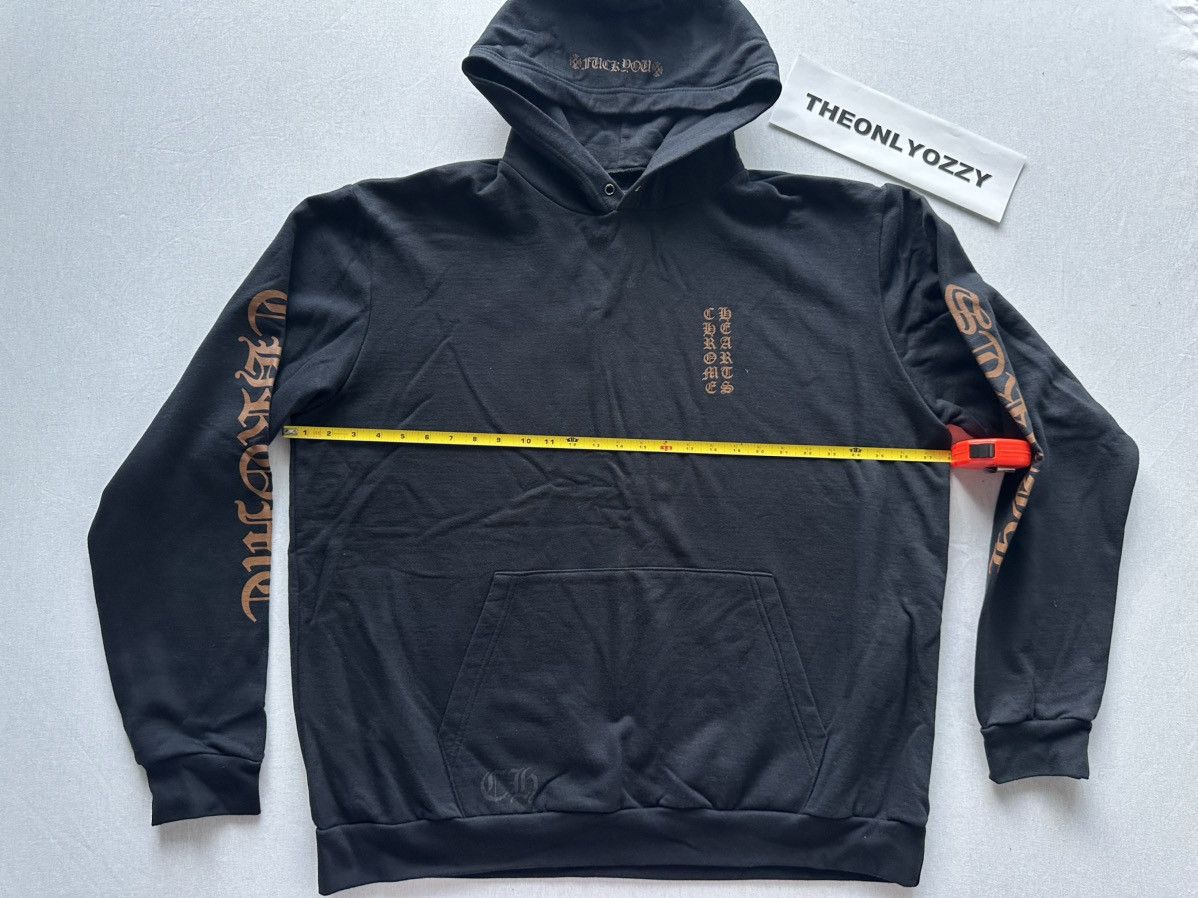 パーカー・フーディ Chrome Hearts Vertical Logo FU Hoodie Black Brown Chrome Hearts Chrome Hearts Vertical Logo FU Hoodie Black