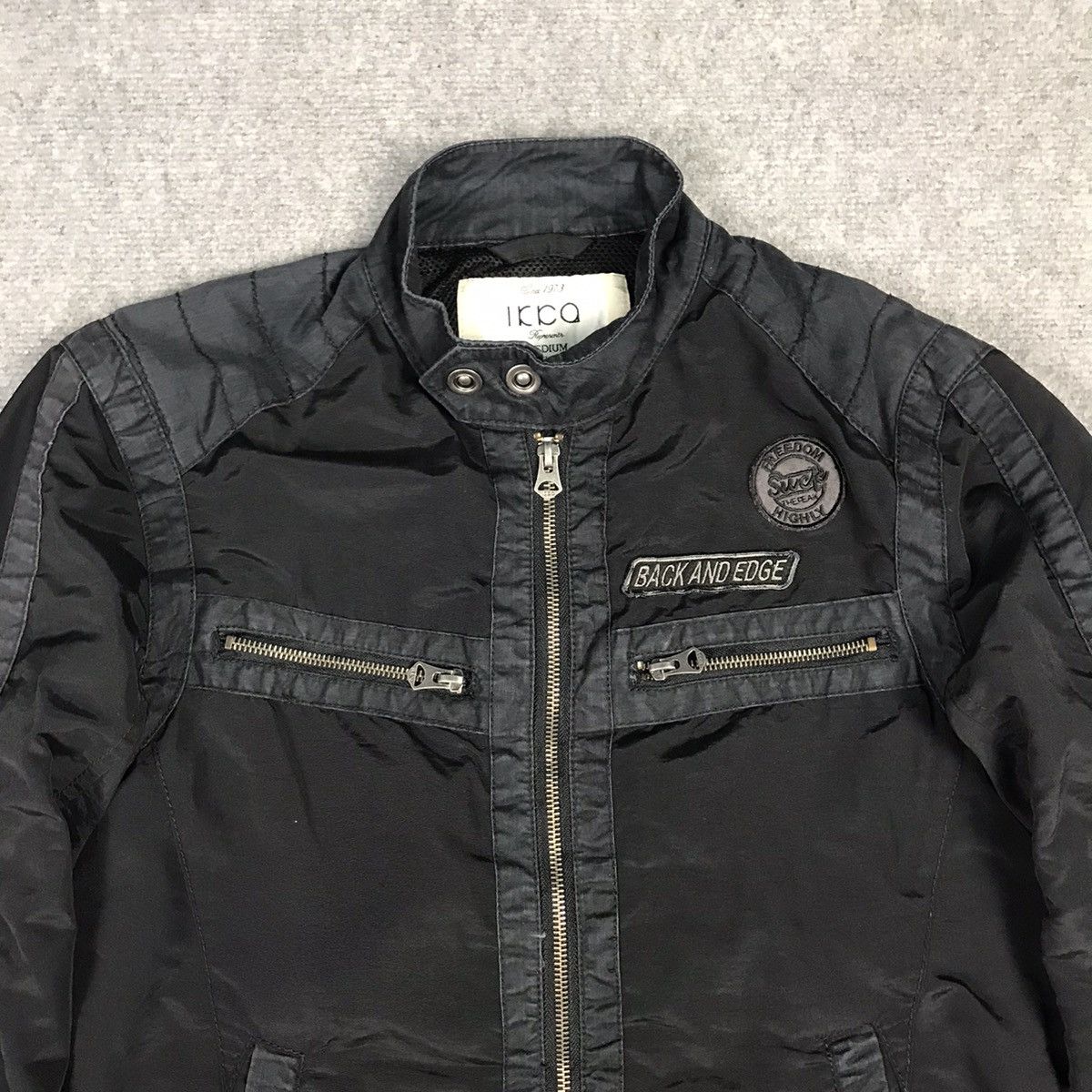 Japanese Brand × Vintage IKCA BLACK BIKER STYLE PUNK JAPAN JACKET Size US M / EU 48-50 / 2 - 2 Thumbnail