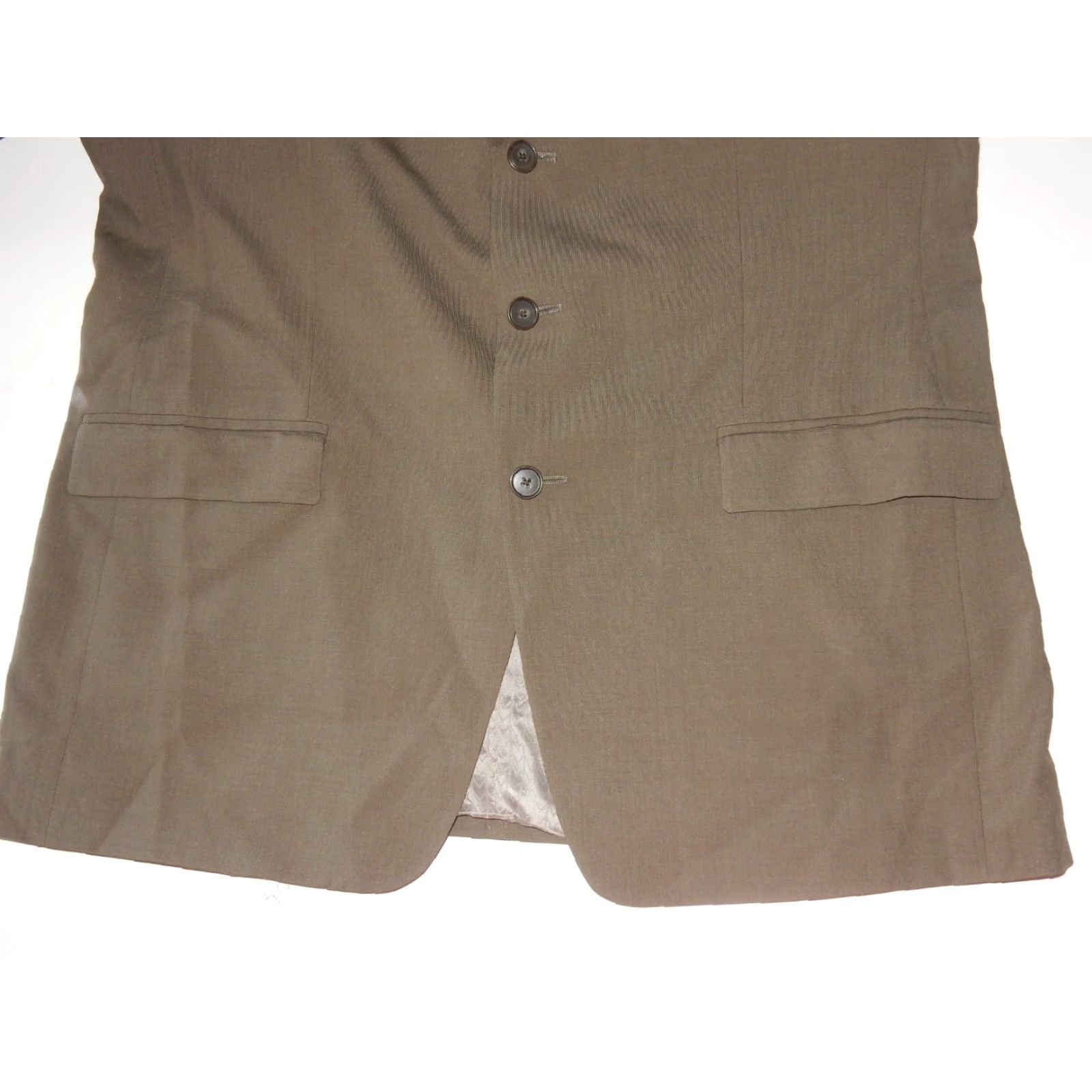 Michael Kors VINTAGE Michael Kors Men's Blazer Jacket Size 44 Regular Brown Cashmere 2010s Size 44R - 3 Thumbnail