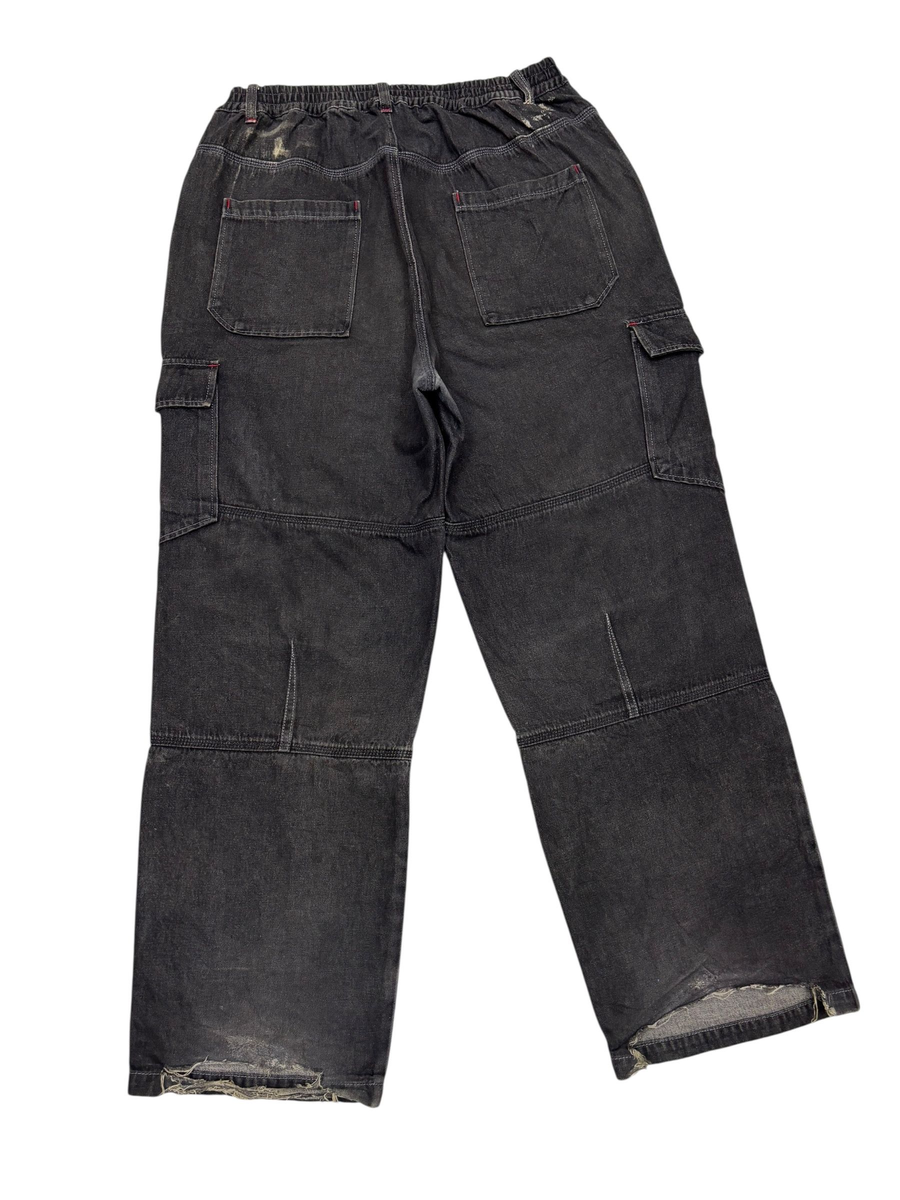 Hysteric Glamour × Undercover Rare Vintage Black Faded Baggy Cargo Pant Multi Pocket Size US 38 / EU 54 - 4 Thumbnail