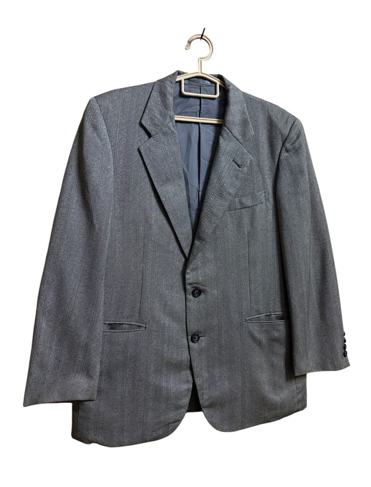 Burberry Burberrys Blazers Grey Vintage Size 38L - 2 Thumbnail