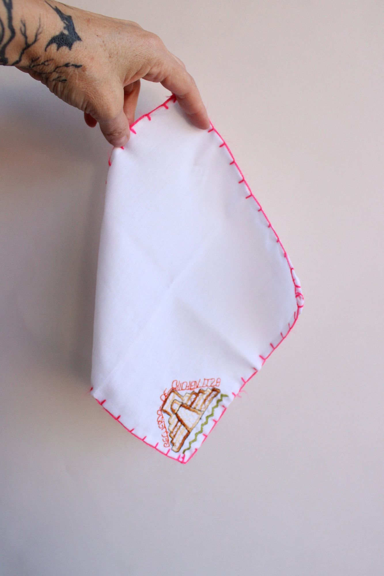Vintage Vintage Handkerchief, Chichen Itza Mayan Mexico Souvenir, E Size ONE SIZE - 7 Thumbnail