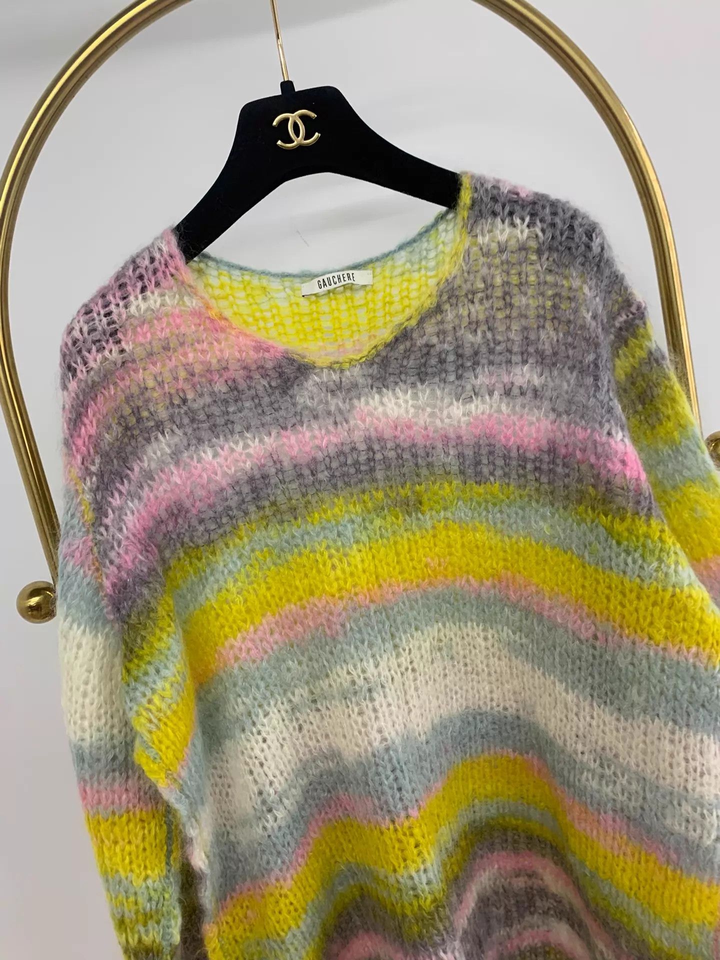 Other Gauchere Colorful Striped Sweater Size 36 New Size XS / US 0-2 / IT 36-38 - 2 Thumbnail