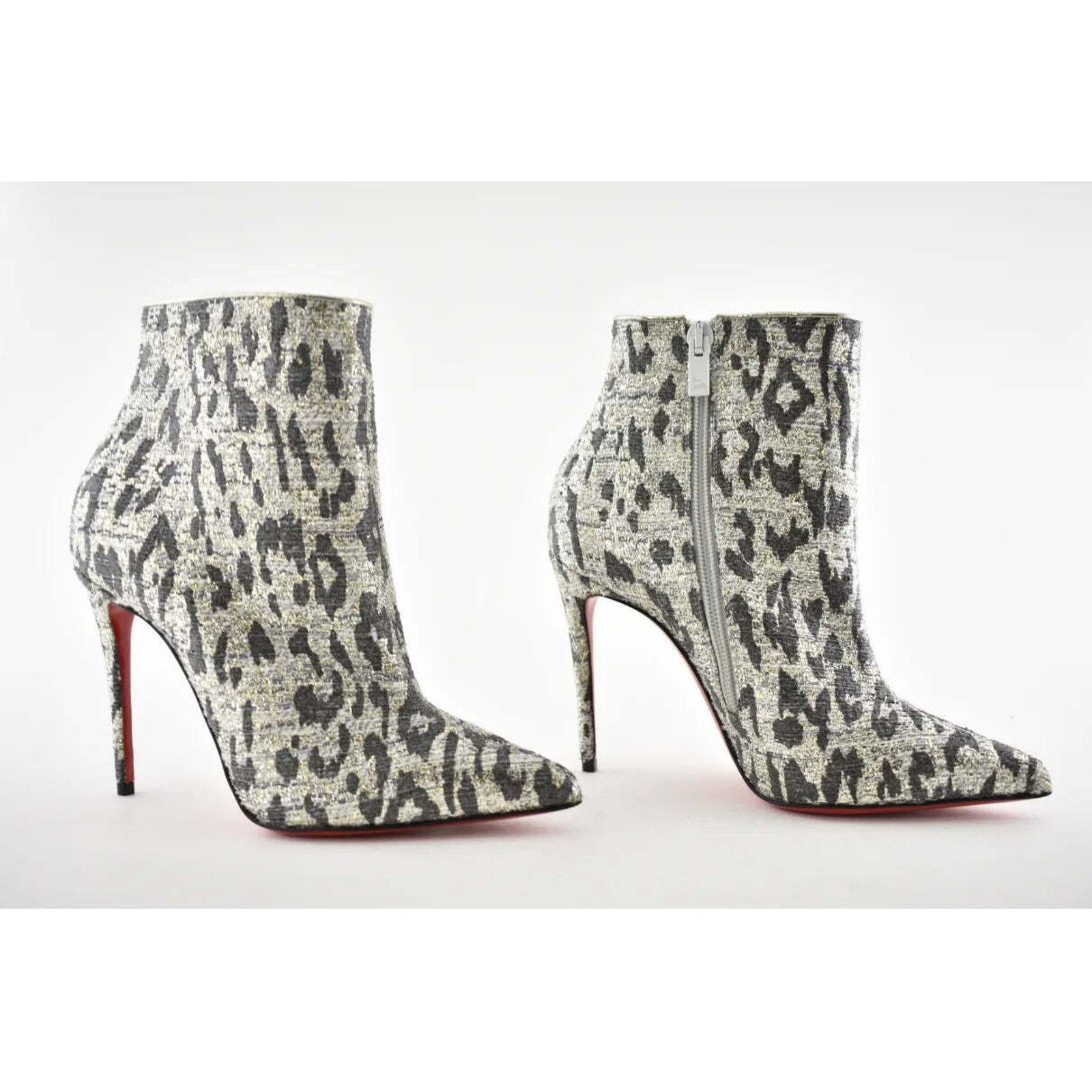 Christian Louboutin Christian Louboutin So Kate Booty 100 Black Gold Lurex Gigi Size US 5.5 / IT 35.5 - 4 Thumbnail