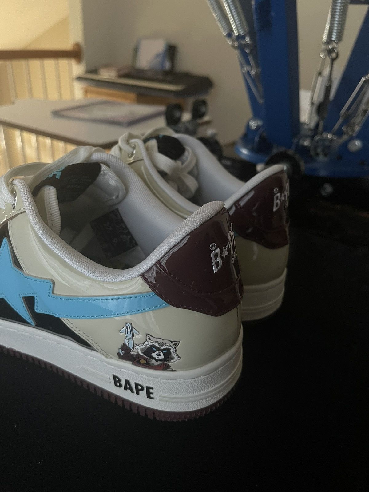 Bape × Marvel Comics Bape x Marvel Rocket Raccoon Bapesta Size US 9.5 / EU 42-43 - 3 Thumbnail