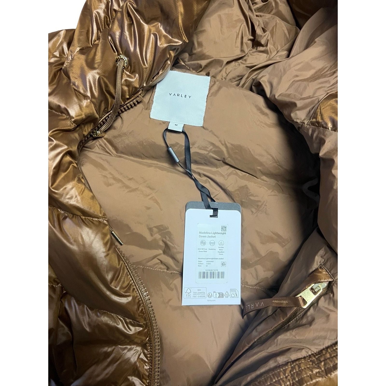 Varley $500 NWT Varley Womens Madelina Lightweight Down Jacket Size M / US 6-8 / IT 42-44 - 6 Thumbnail