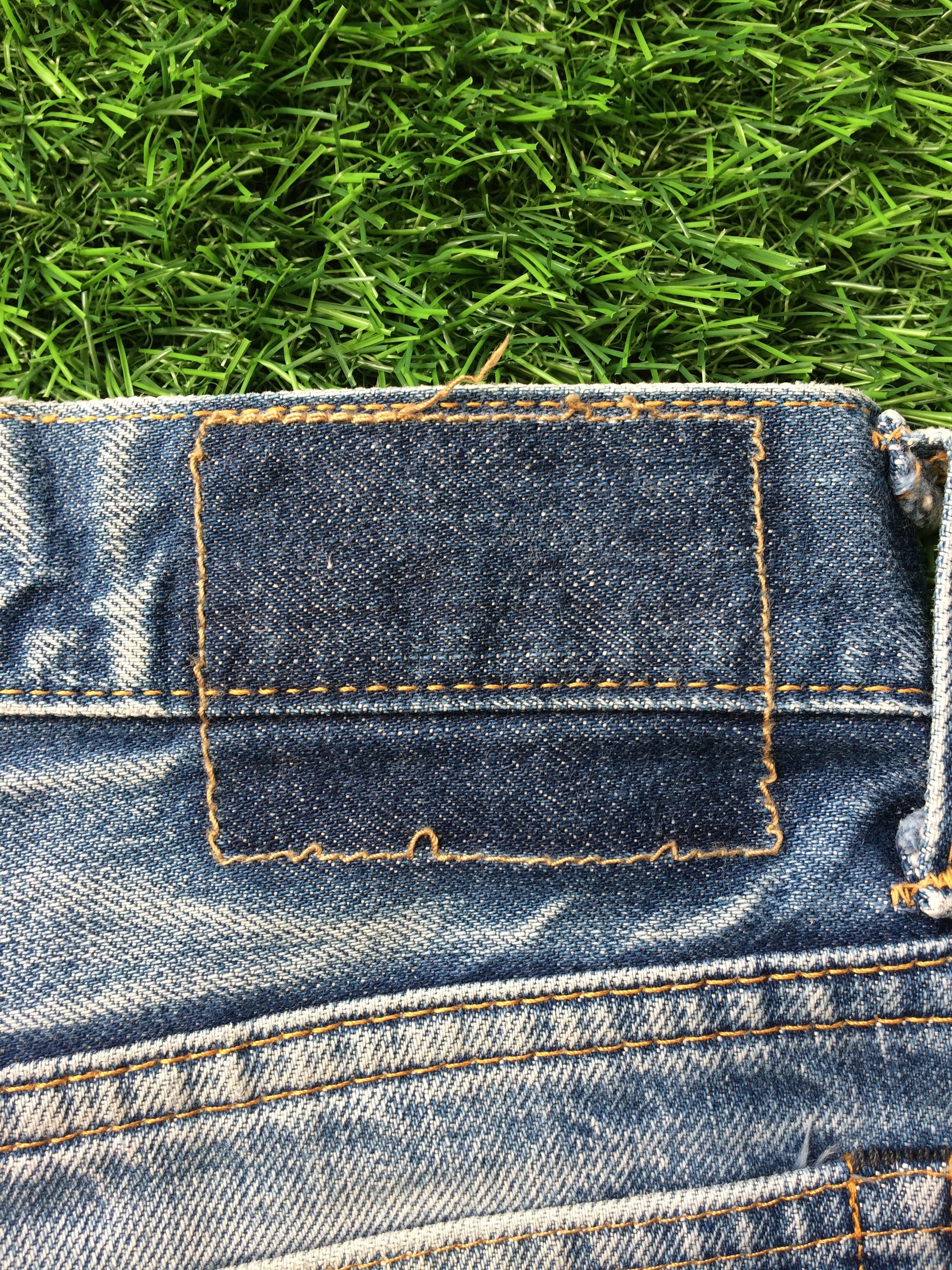Japanese Brand × Jean Distressed Japanese Selvedge Faded Denim Jeans D-733 Size US 31 - 11 Thumbnail