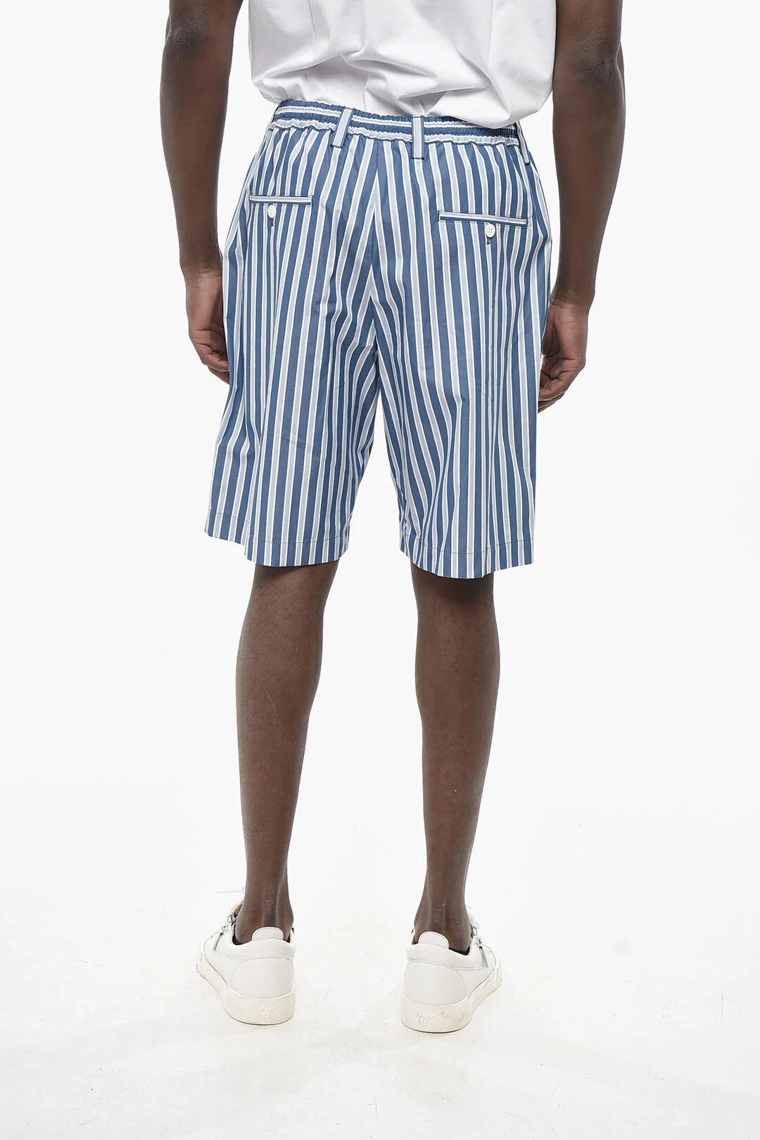 Marni og1mm0326 Cotton 1-Pleat Short in Light Blue Size US 36 / EU 52 - 2 Thumbnail