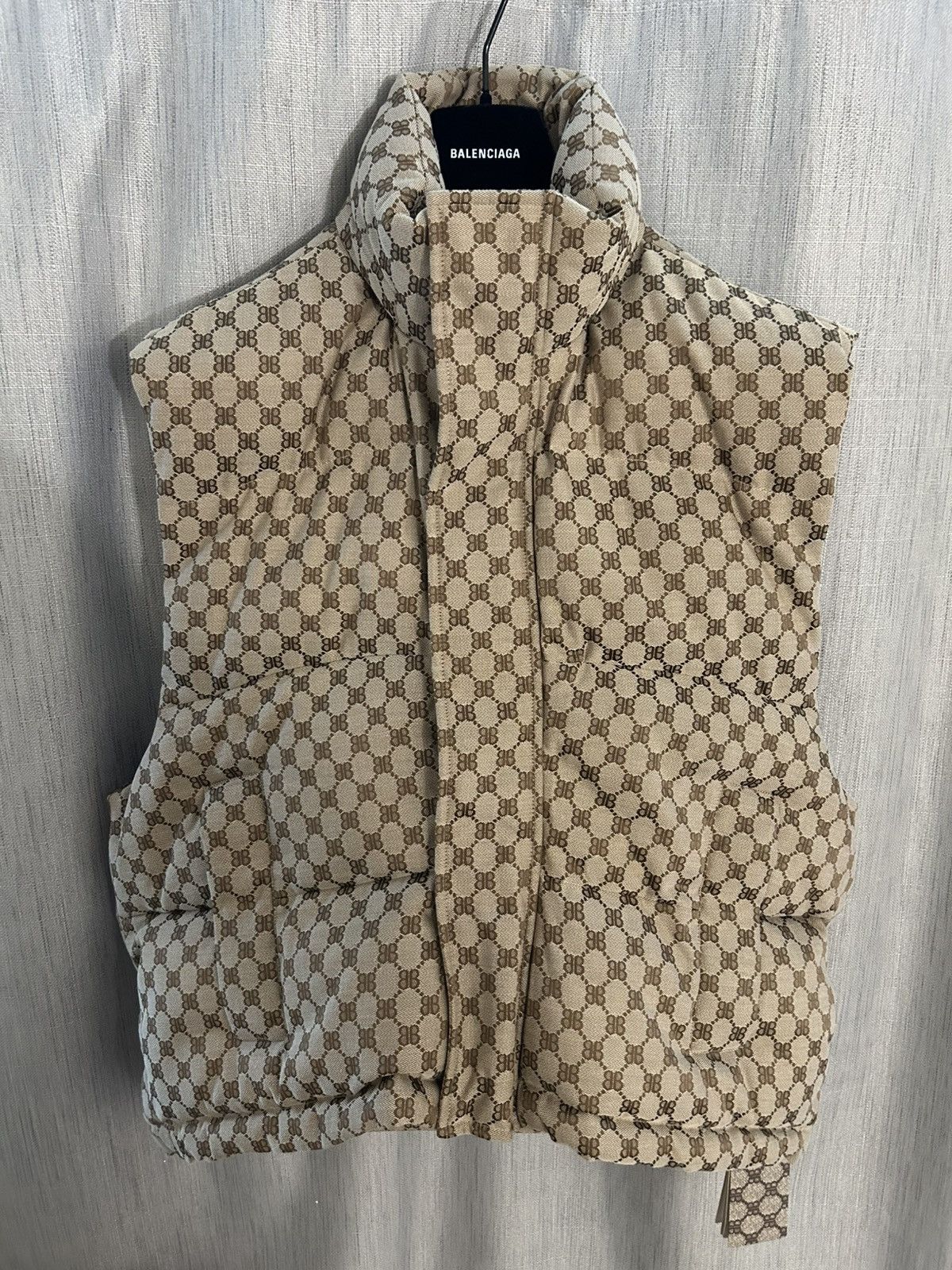 Balenciaga × Gucci Balenciaga x Gucci Hacker Project Monogram Cocoon Vest Size US XS / EU 42 / 0 - 1 Thumbnail
