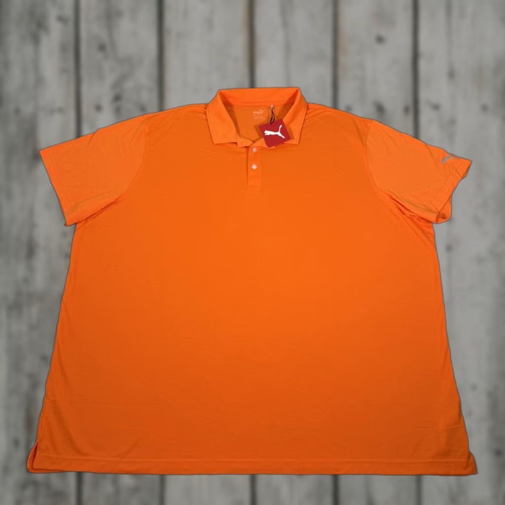 Puma Puma Shirt Mens 4XL Vibrant Orange Polo Fusion Golf Performance Short Sleeve Size US XXL / EU 58 / 5 - 1 Thumbnail