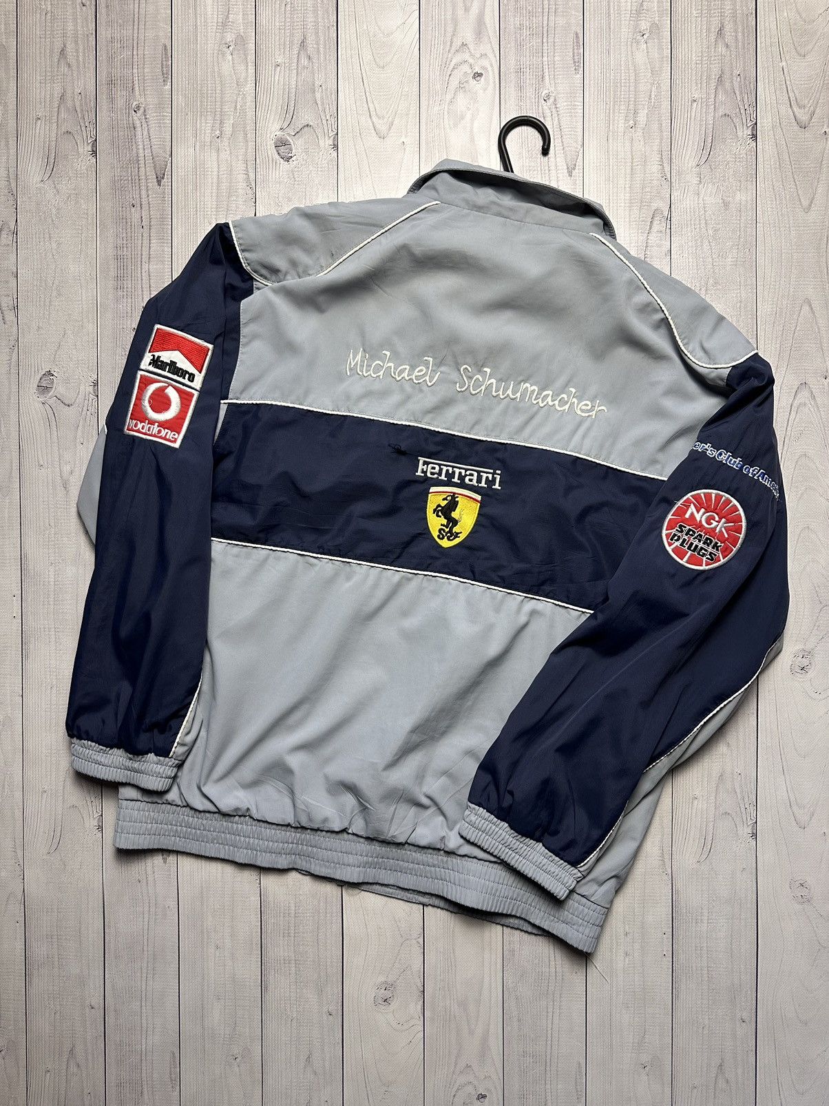 Vintage Vintage Ferrari racing jacket big logo rare size M Size US M / EU 48-50 / 2 - 2 Thumbnail