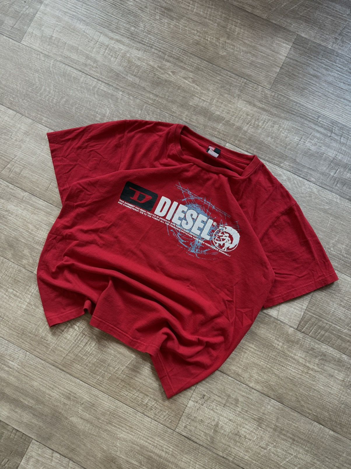 Diesel vintage y2k diesel central logo punk res tee Size US L / EU 52-54 / 3 - 2 Thumbnail
