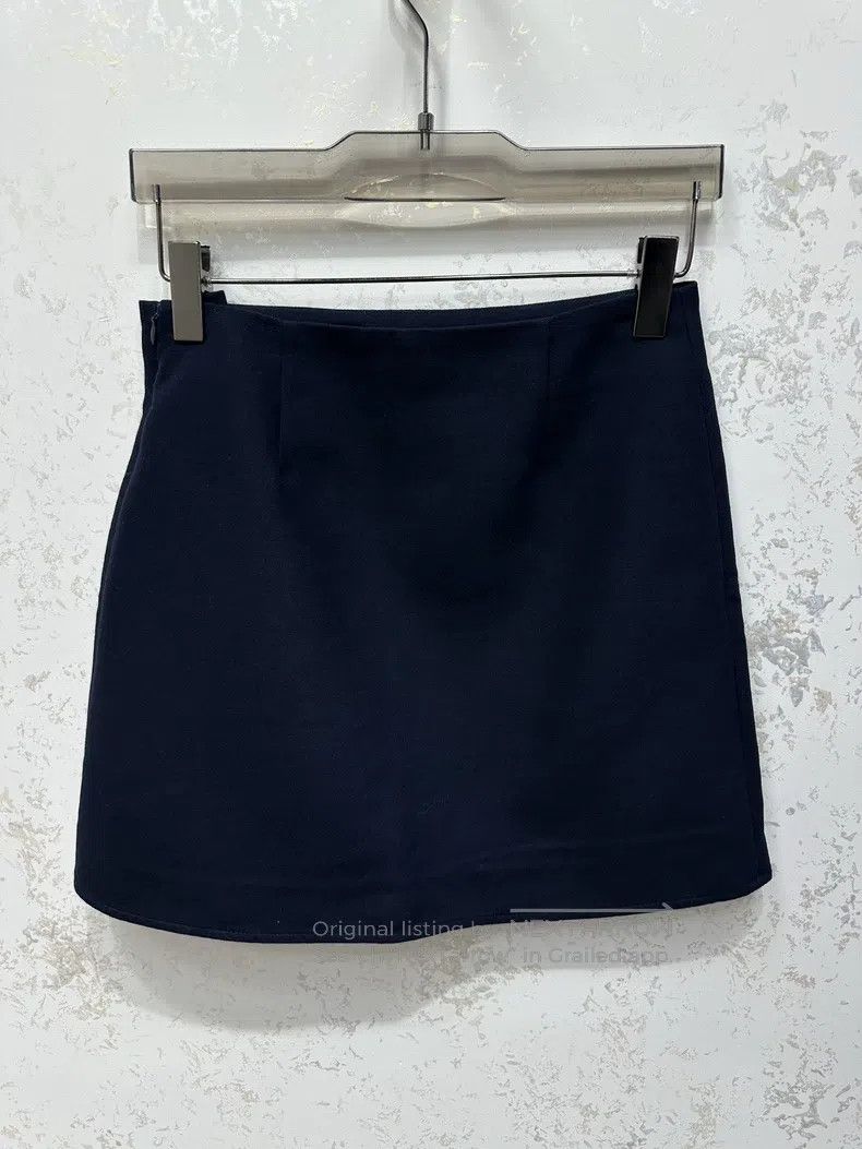 Hermes Hermes Textured Slit Skirt Size 24" / US 00 / IT 34 - 2 Thumbnail