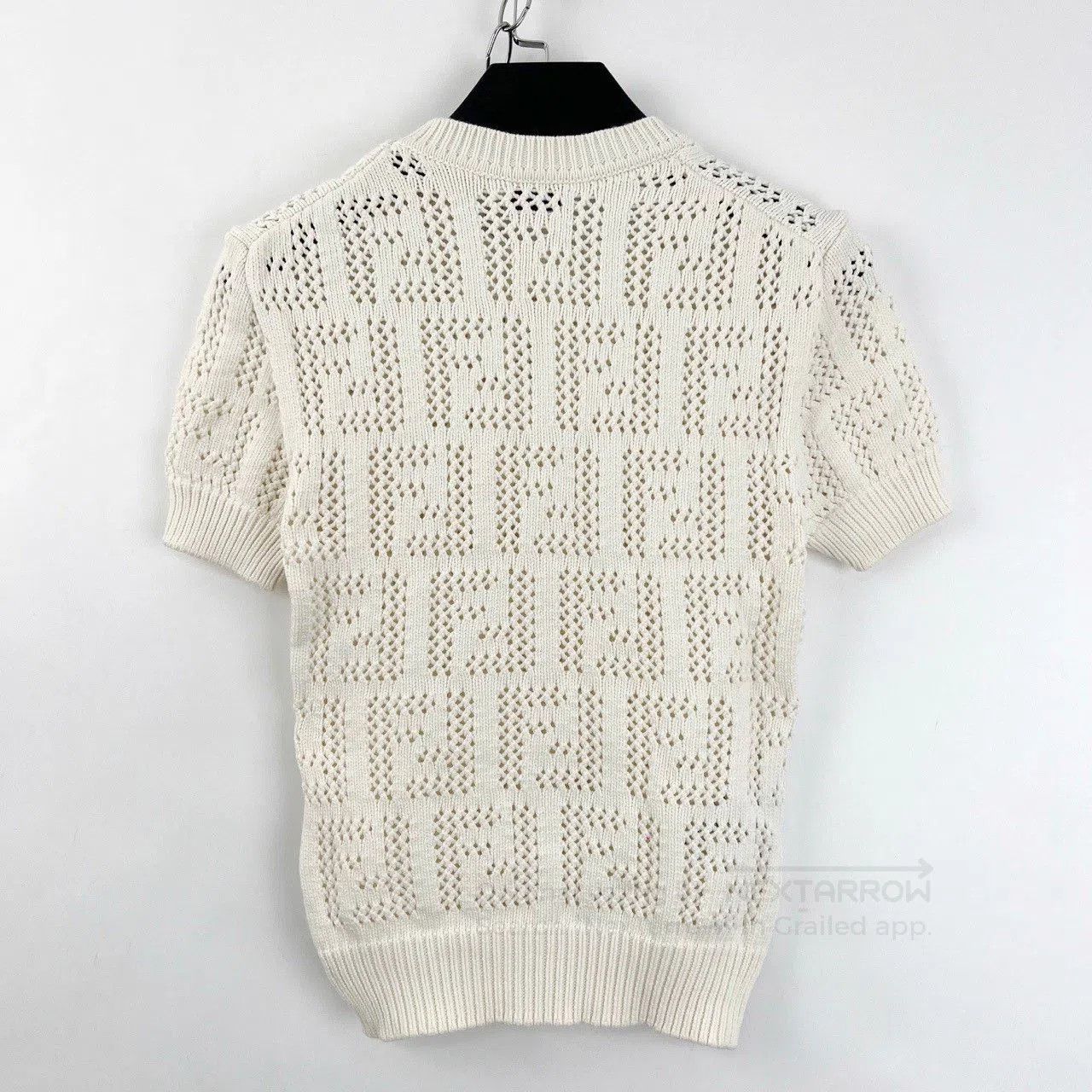 Fendi Fendi Double F Logo Hollow Knit Tee. Size S / US 4 / IT 40 - 2 Thumbnail