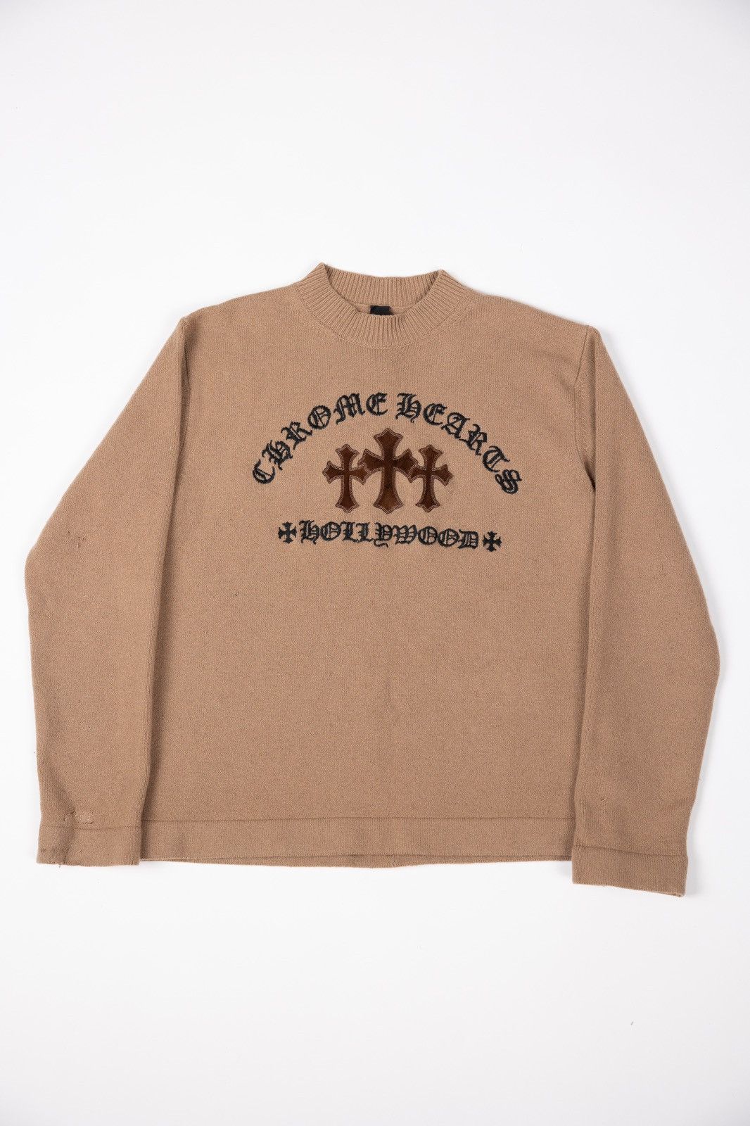 Chrome Hearts Triple Cross Patch Cashmere Sweater