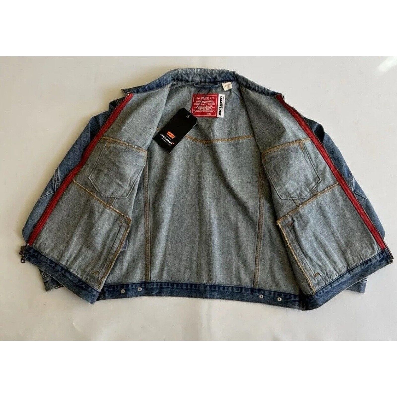Levi's Levi's x Mclaren Denim Jacket Racing Trucker Zip Up Small Size US S / EU 44-46 / 1 - 3 Thumbnail
