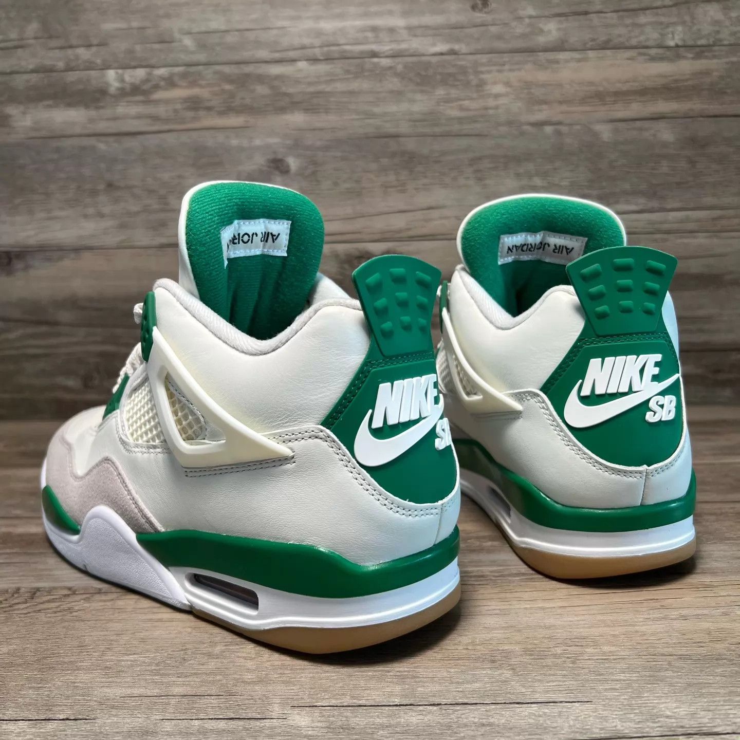 Nike AJ4 x Nike SB White Green DR5415-103 US43 Size US 10 / EU 43 - 4 Thumbnail