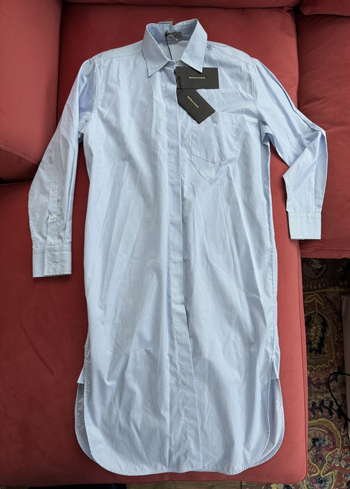 Bottega Veneta Bottega Veneta oversized striped shirt-dress, size XXS Size XS / US 0-2 / IT 36-38 - 1 Thumbnail