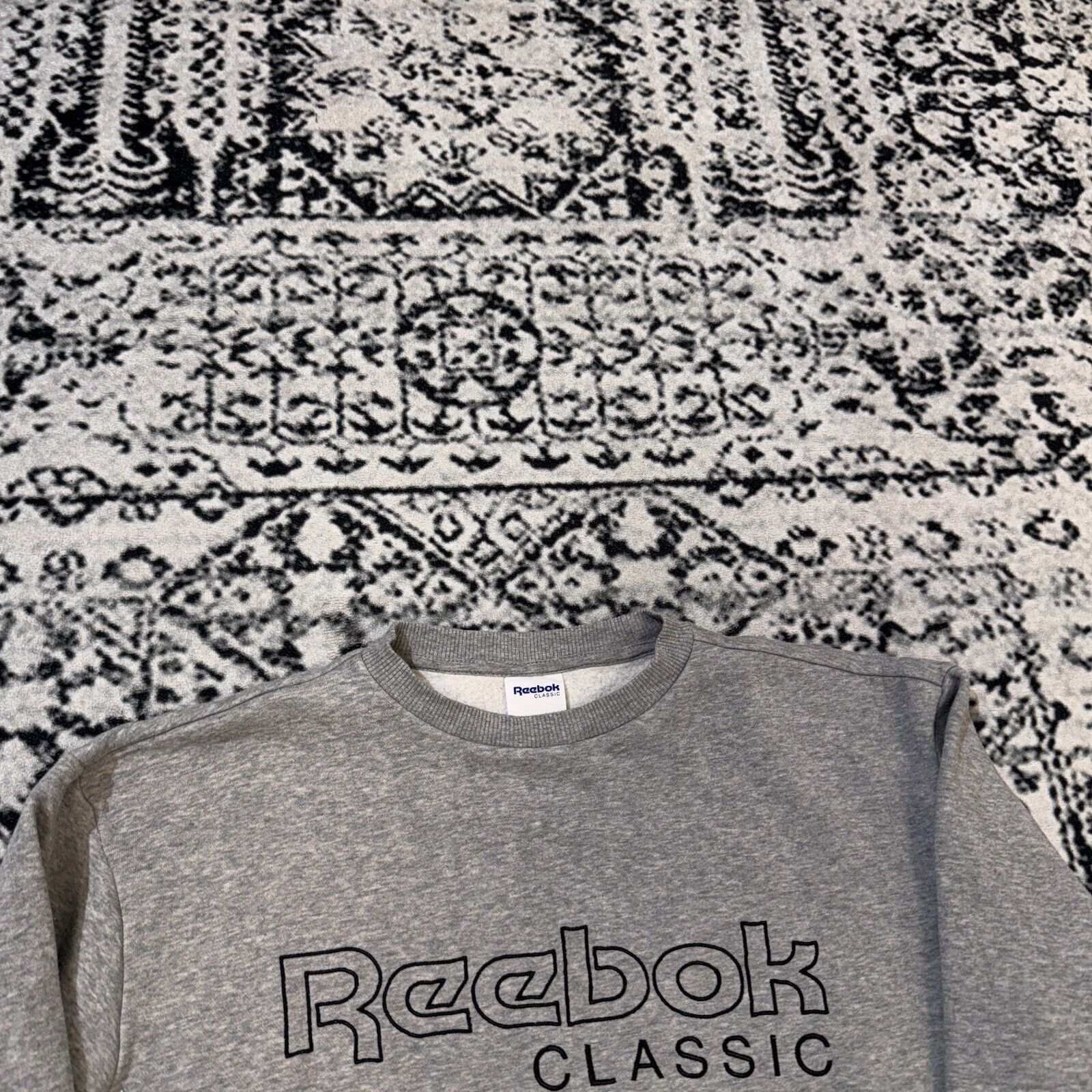 Reebok × Vintage Vintage Reebok Gray Cotton Crewneck Size S 90s Sport Logo Size US S / EU 44-46 / 1 - 5 Thumbnail