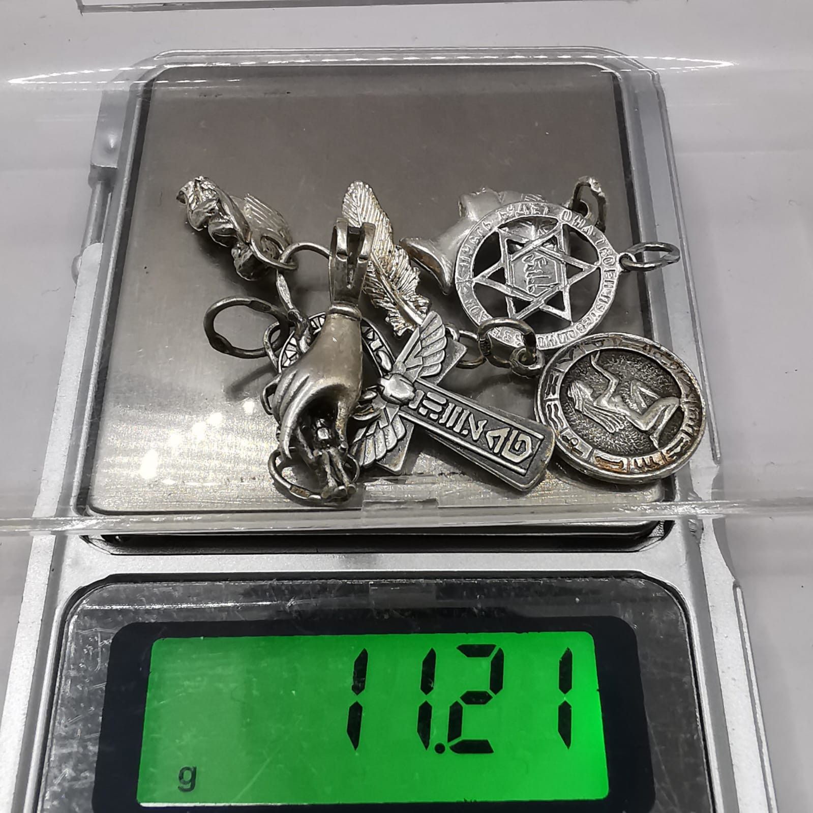 Sterling Silver Vintage Set of Pendants 925 Sterling Silver Jewelry 11,21g Size ONE SIZE - 6 Thumbnail